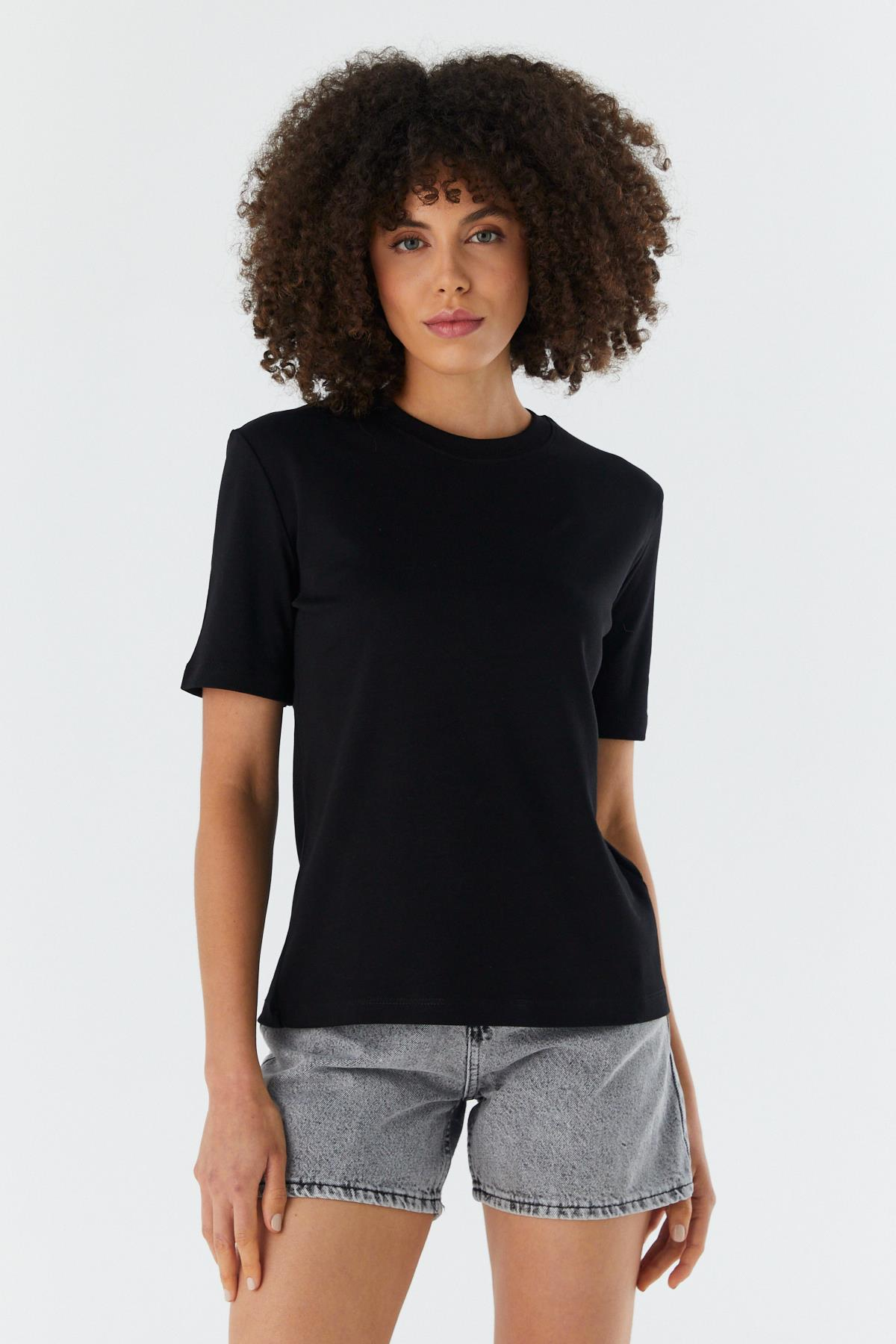 Regular Basic T-shirt SIYAH