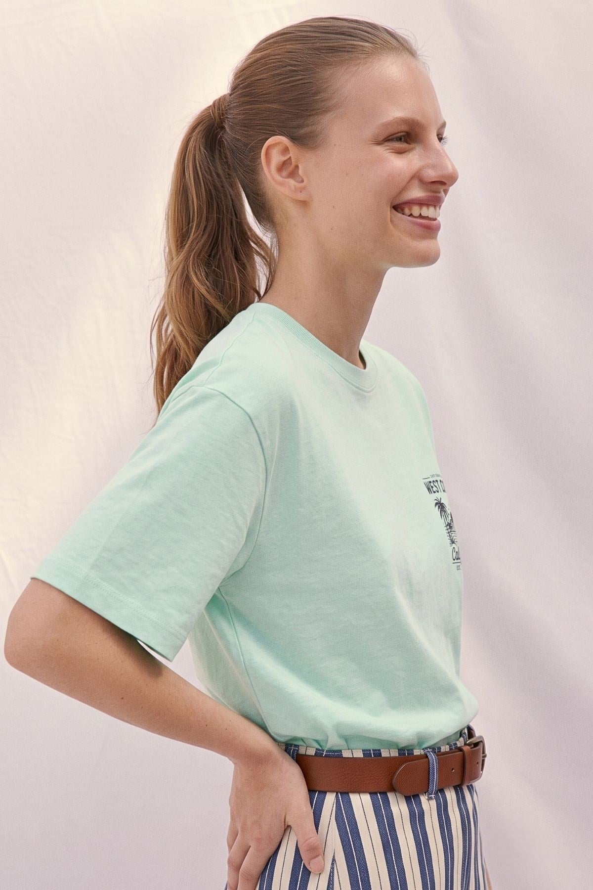 West Coast Oversize Tişört MINT