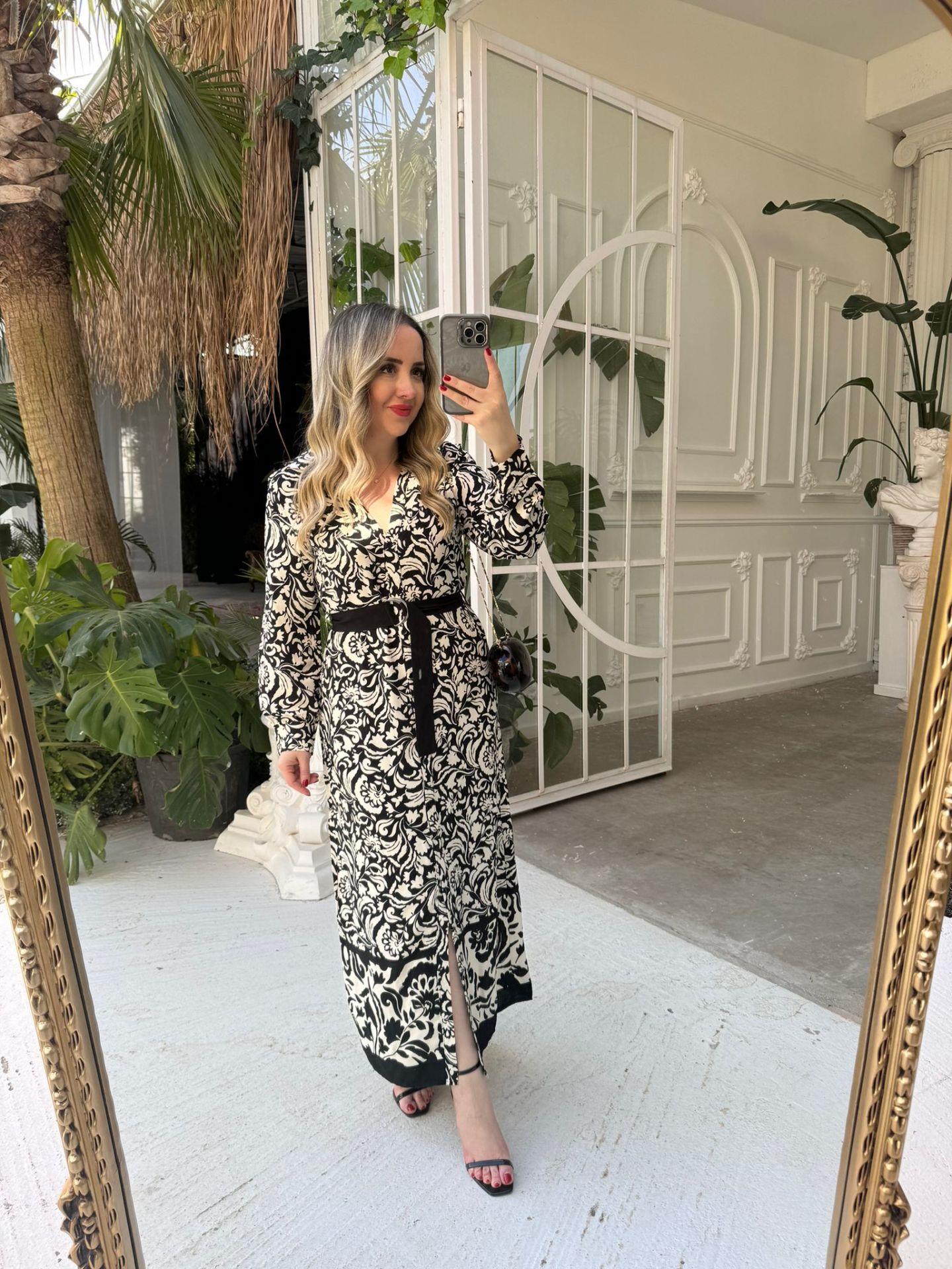 BELDEN KUŞAKLI MARUKEN KUMAŞ ELBİSE