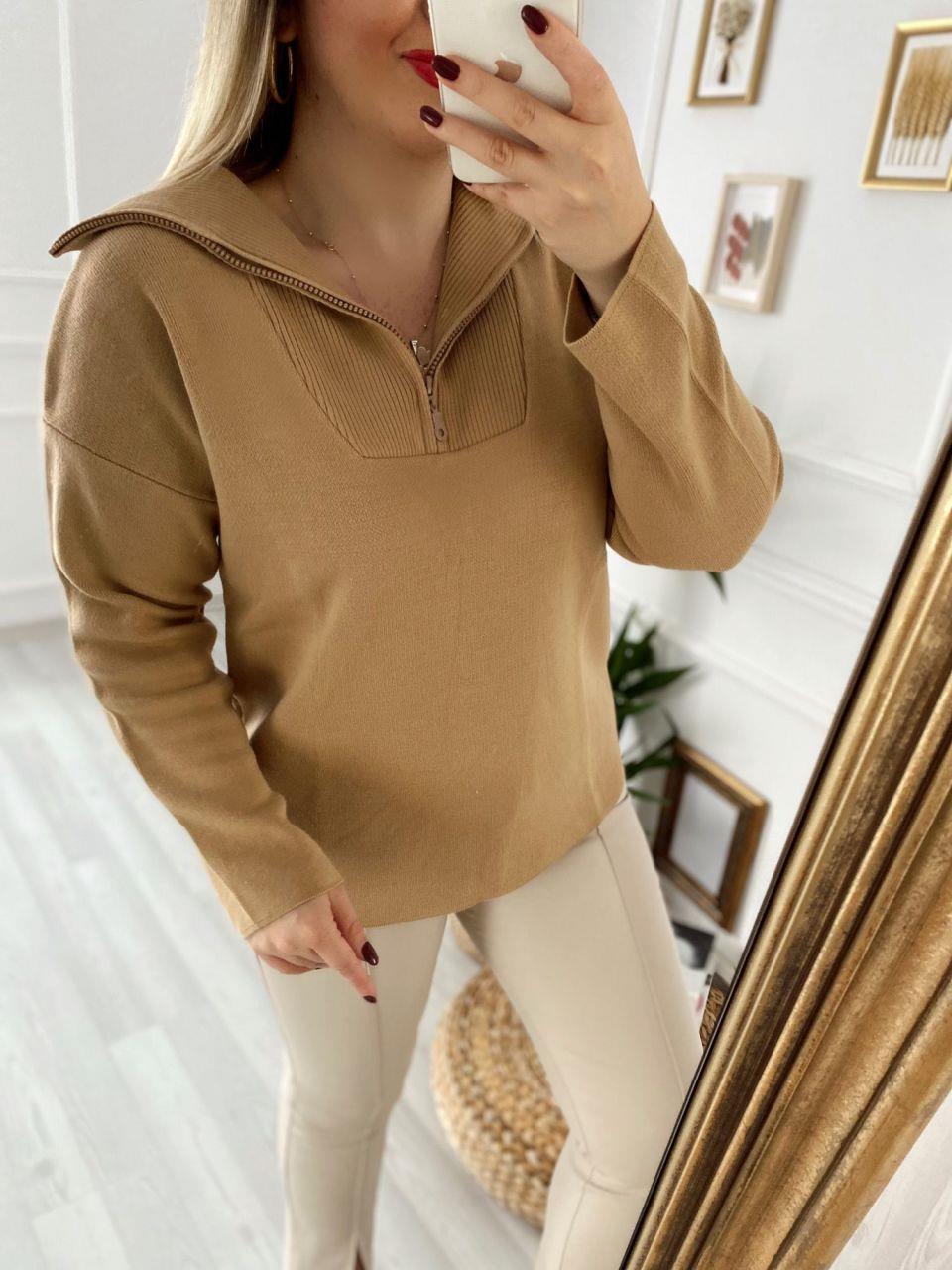 FERMUARLI TRİKO CAMEL
