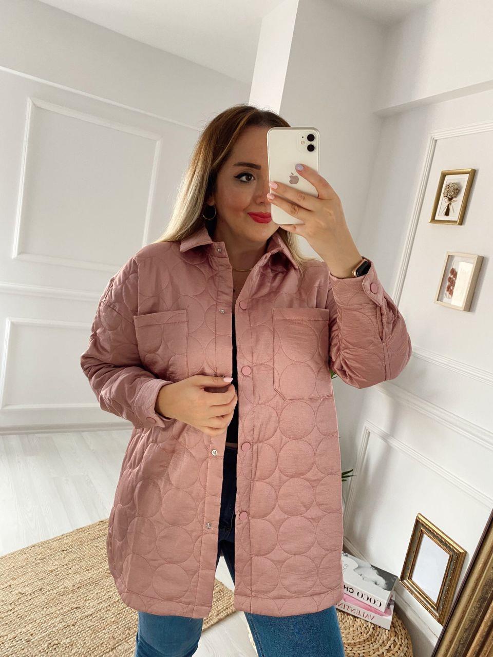 KAPİTONE MEVSİMLİK CEKET PEMBE