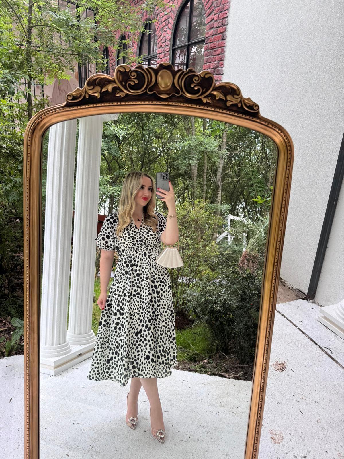 ORJ MARKA PUANTİYE SATEN ELBİSE