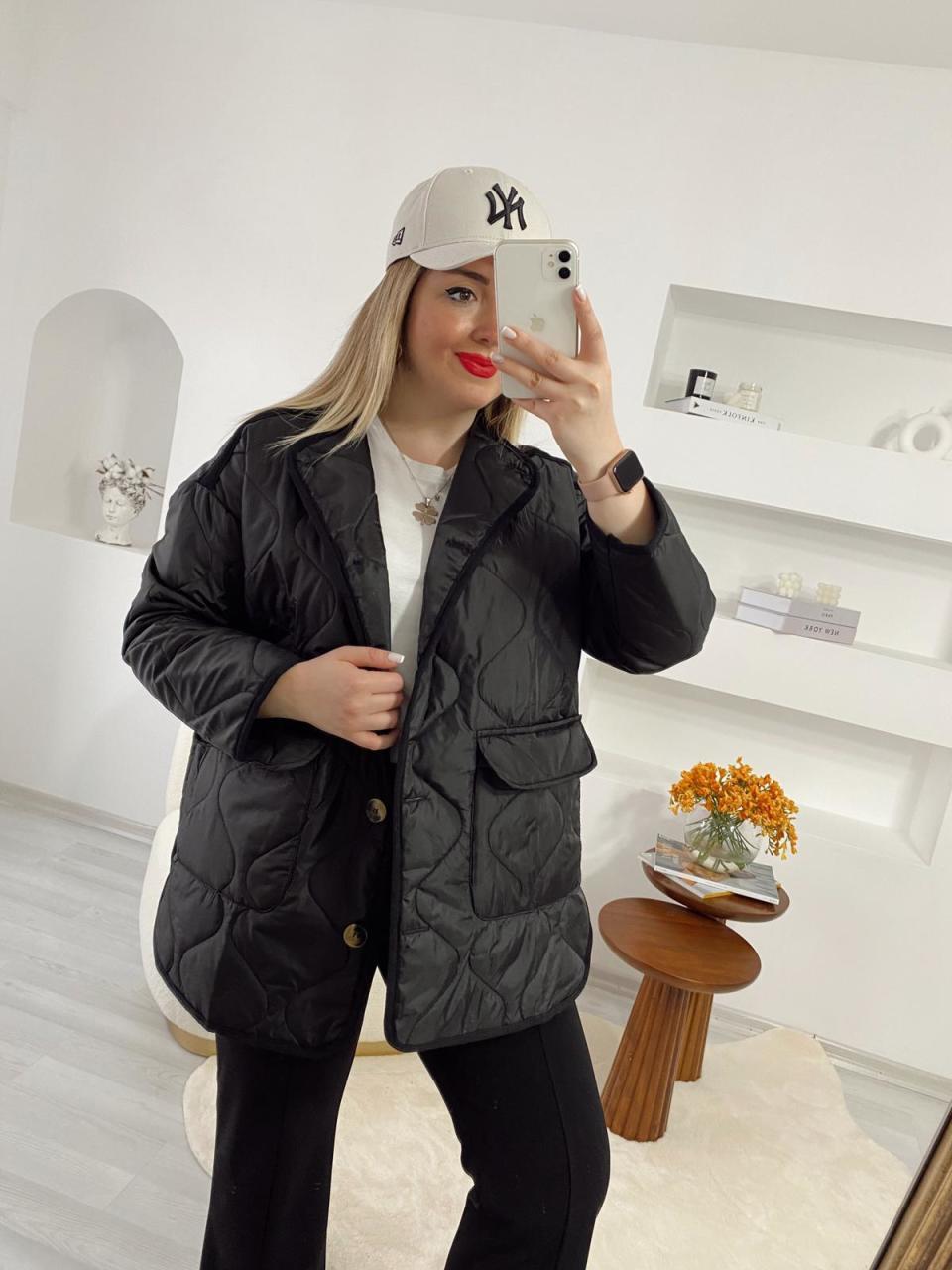 ZARA KAPİTONE SİYAH MEVSİMLİK CEKET
