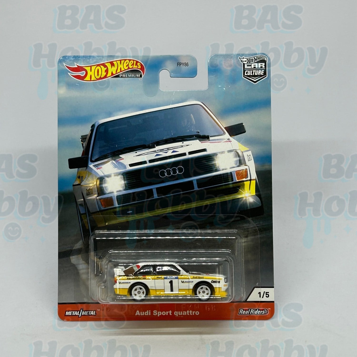 (HATALI) Hot Wheels Premium Car Culture Thrill Climbers 1 - Audi Sport quattro