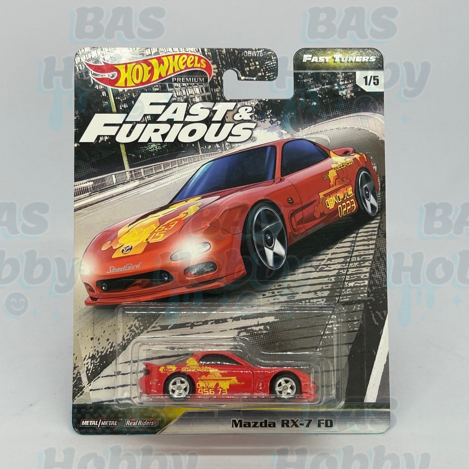 (HATALI) Hot Wheels Premium Fast&Furious Fast Tuners - Mazda RX-7 FD 