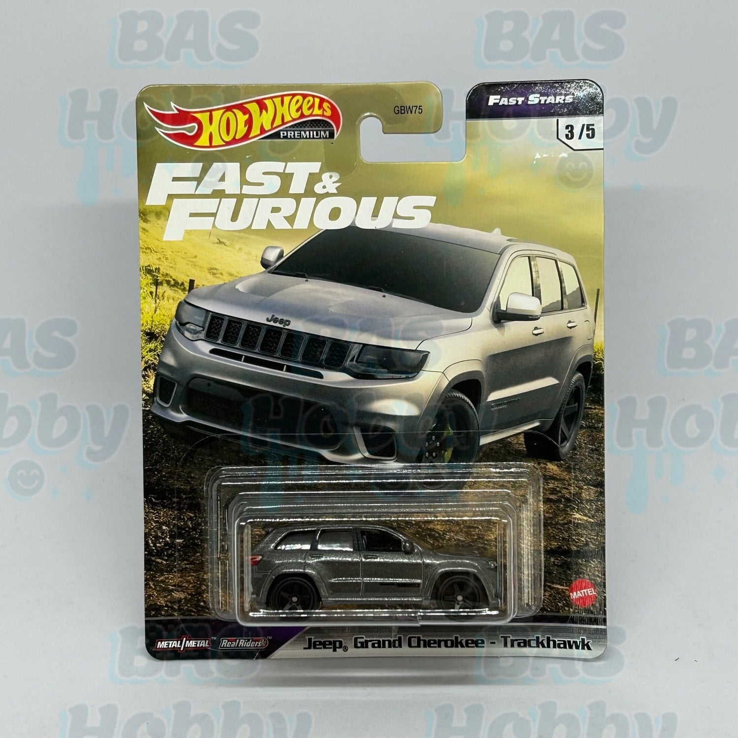 (HATALI) Hot Wheels Premium Fast&Furious Fast Stars - Jeep Grand Cherokee - Trackhawk