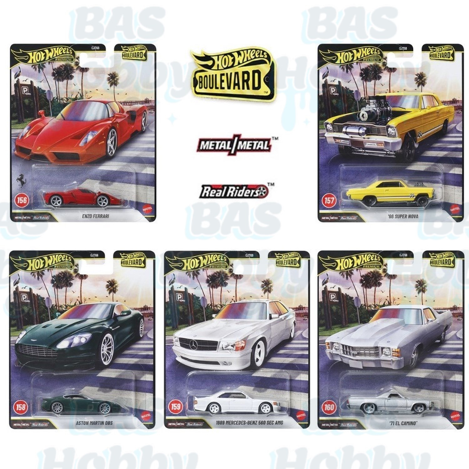 Hot Wheels Premium Boulevard Set 156-160