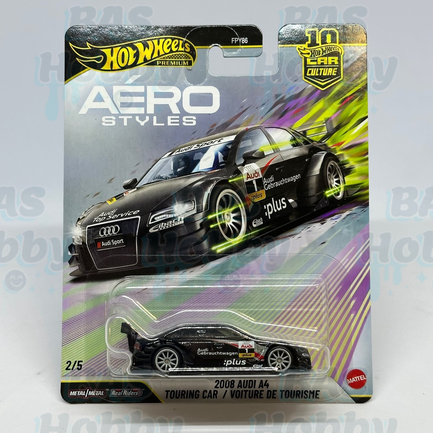 Hot Wheels Premium Car Culture Aero Styles - 2008 Audi A4 Touring Car / Voiture De Tourisme