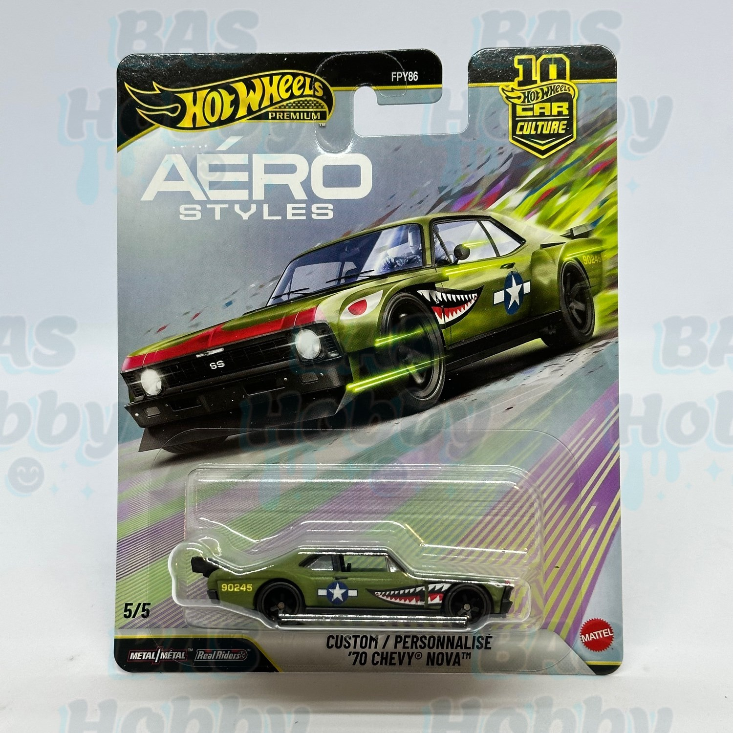 Hot Wheels Premium Car Culture Aero Styles - Custom/Personnalise '70 Chevy Nova 