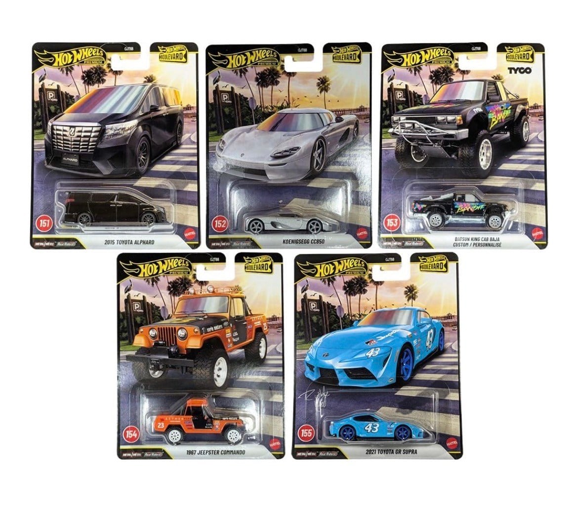 Hot Wheels Premium Set Boulevard 151-155