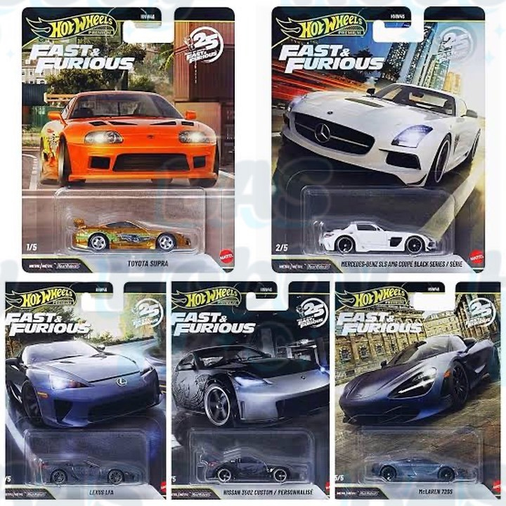Hot Wheels Premium Set Fast and Furious 25. Yıl Mix-4 HNW46 979R