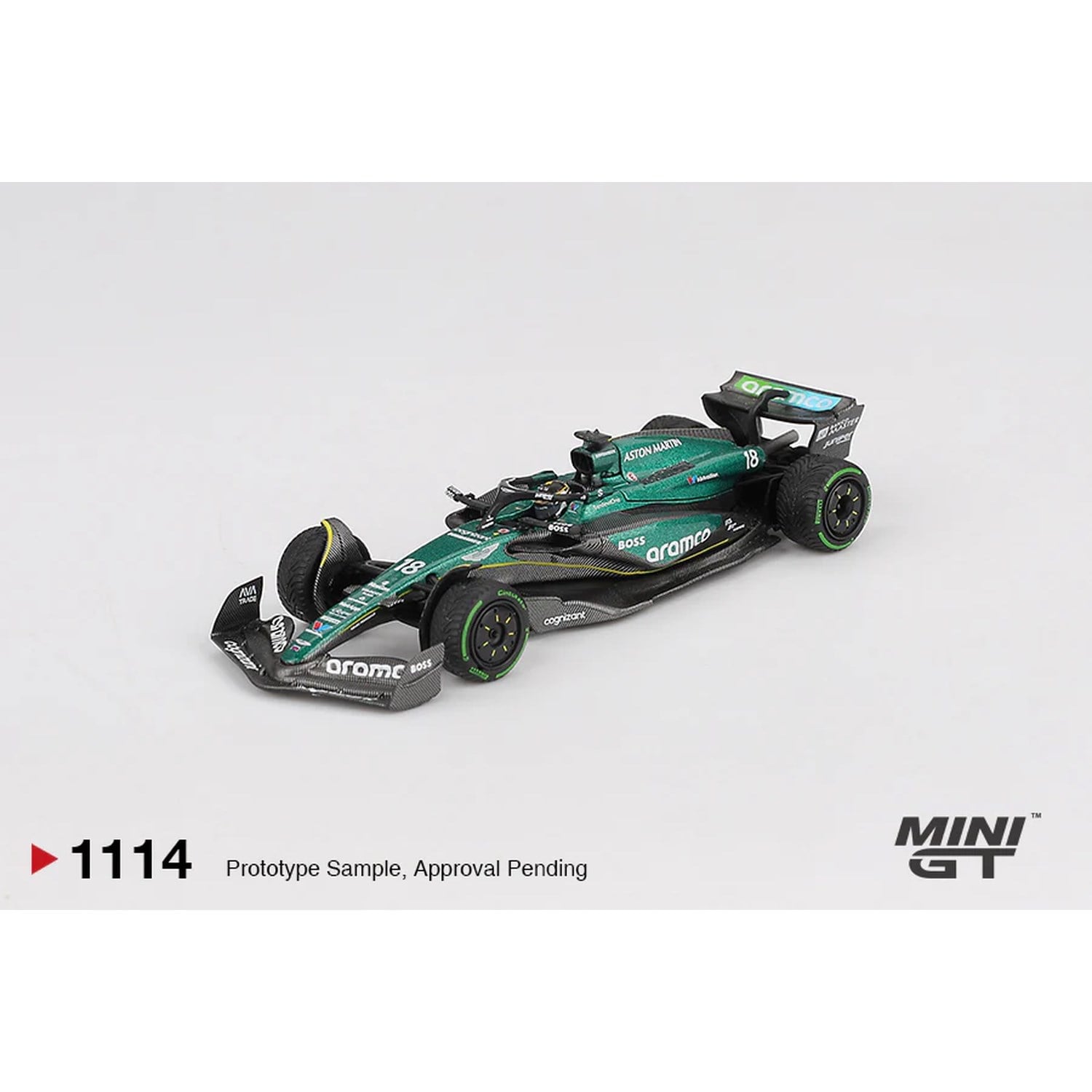 Mini GT 1/64 Aston Martin AMR24 #18 Lance Stroll 2024 F1 2024 Canadian GP MGT01114