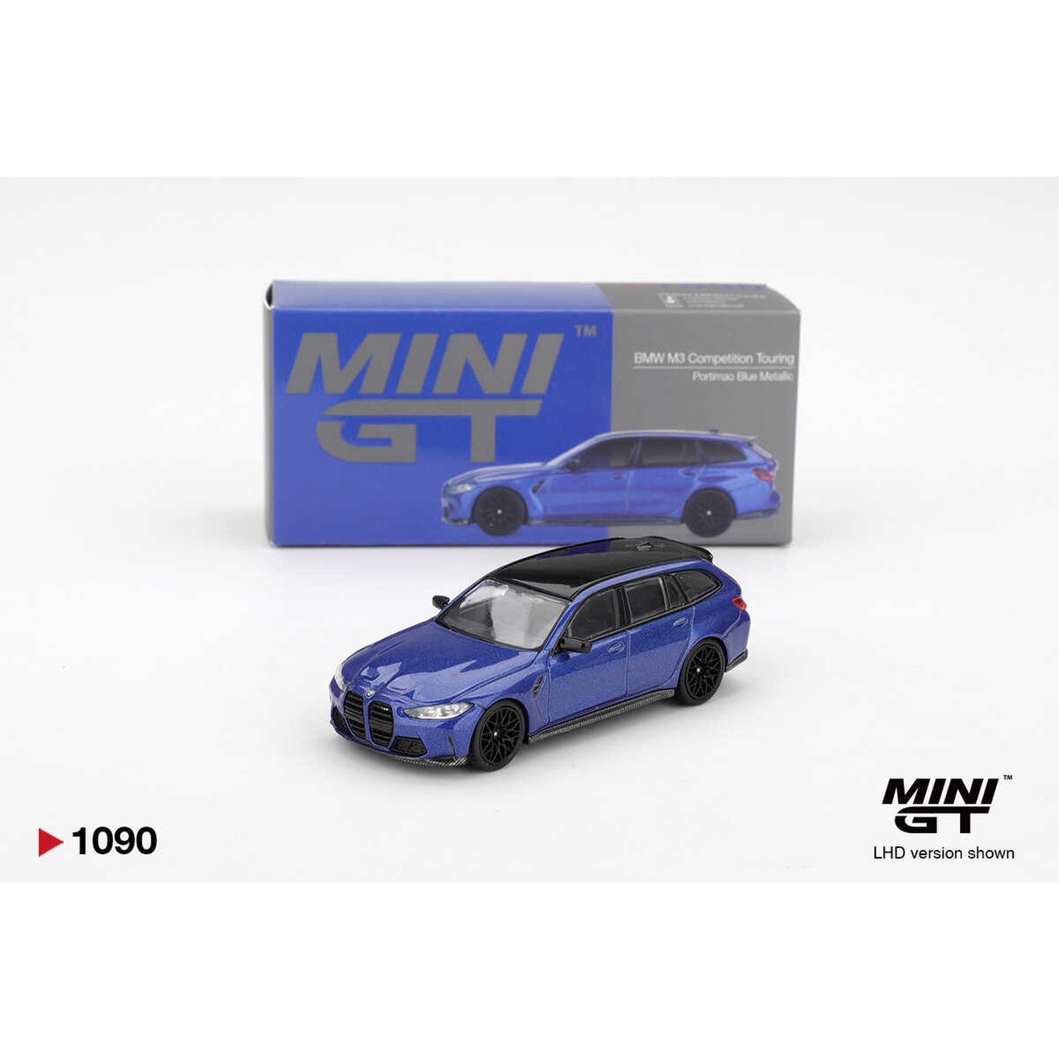 Mini GT 1/64 BMW M3 Competition Touring Portimao Blue Metallic MGT01090
