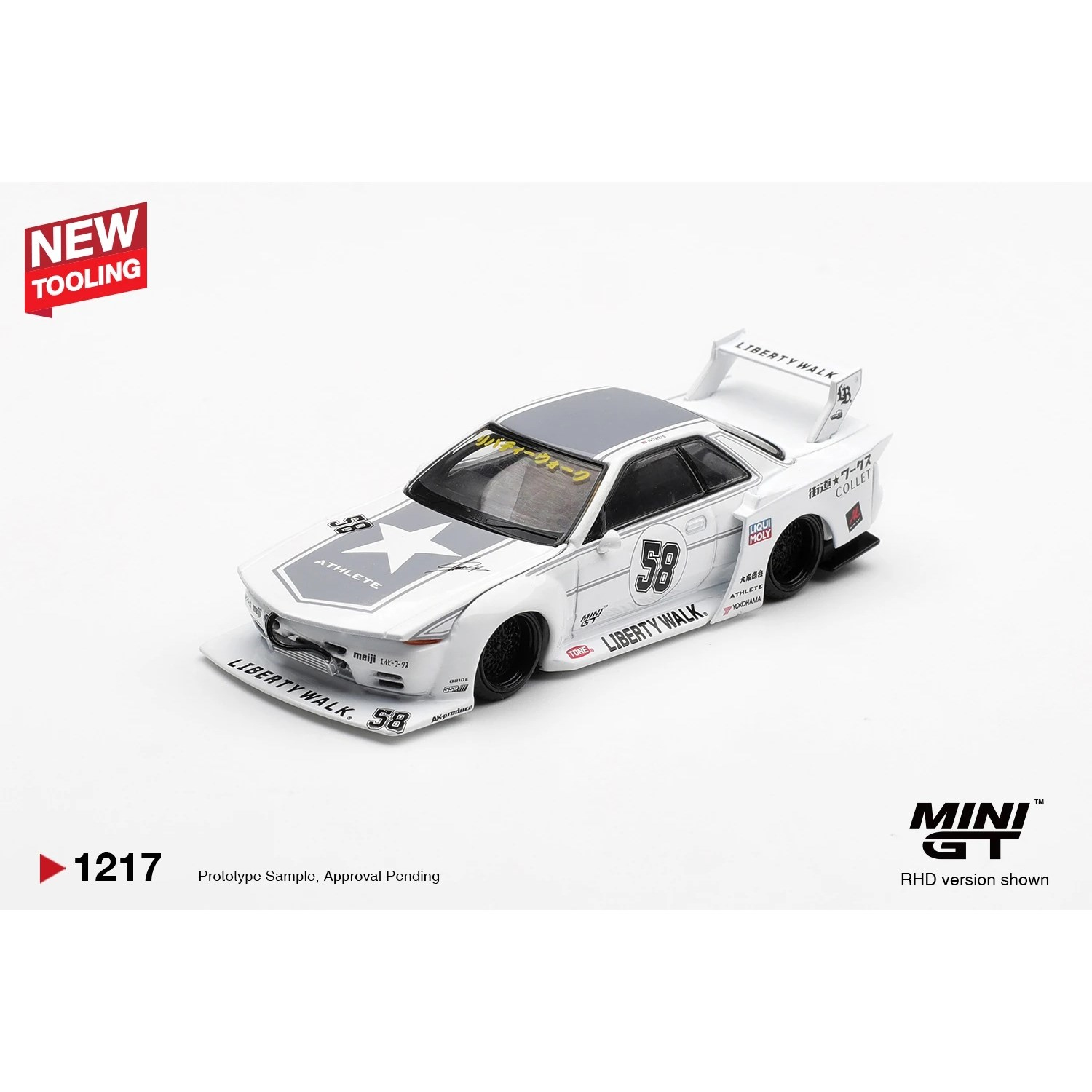 Mini GT 1/64 LBWK Nissan Skyline GT-R (R32) Kaido Works TAS 2025 MGT01217