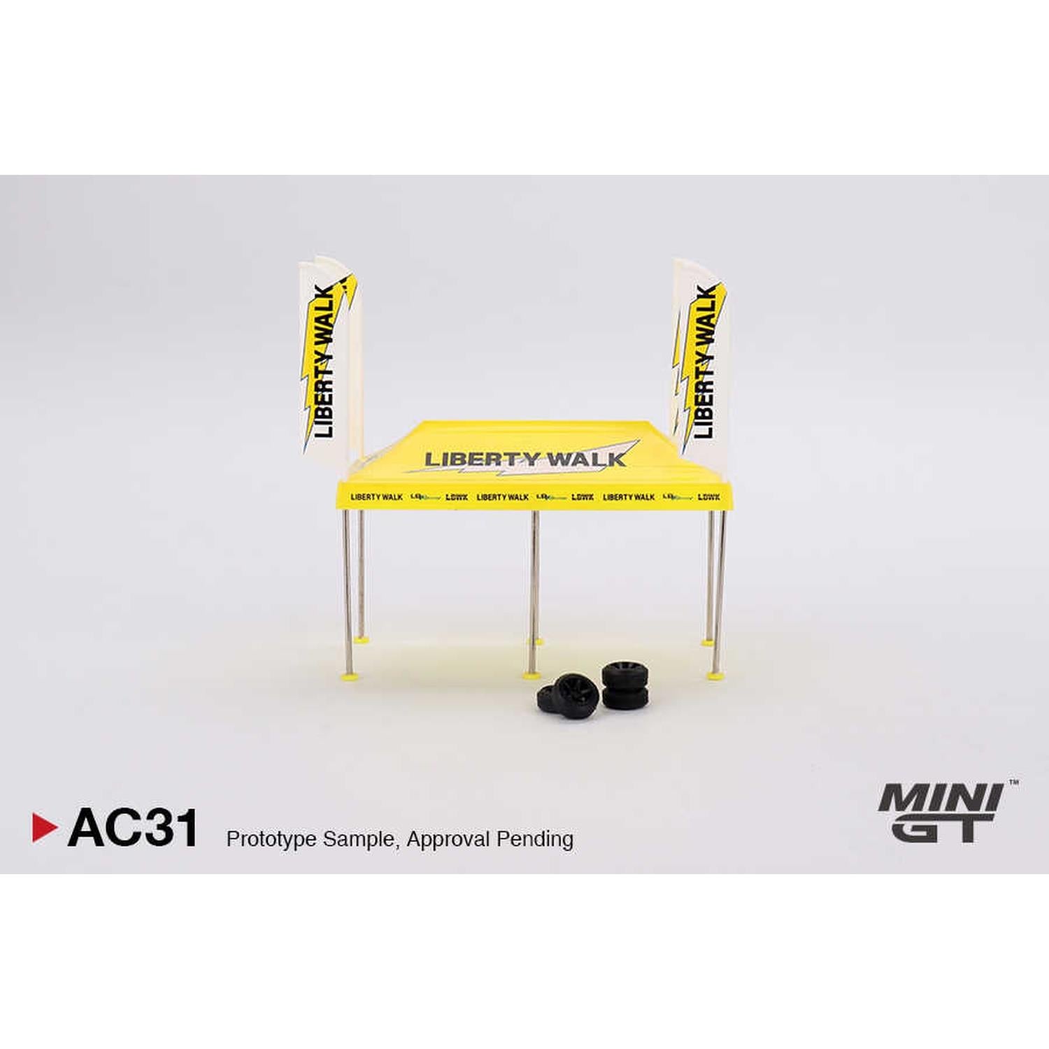 Mini GT 1/64 Paddock Service Tent Set - LB Racing MGTAC31