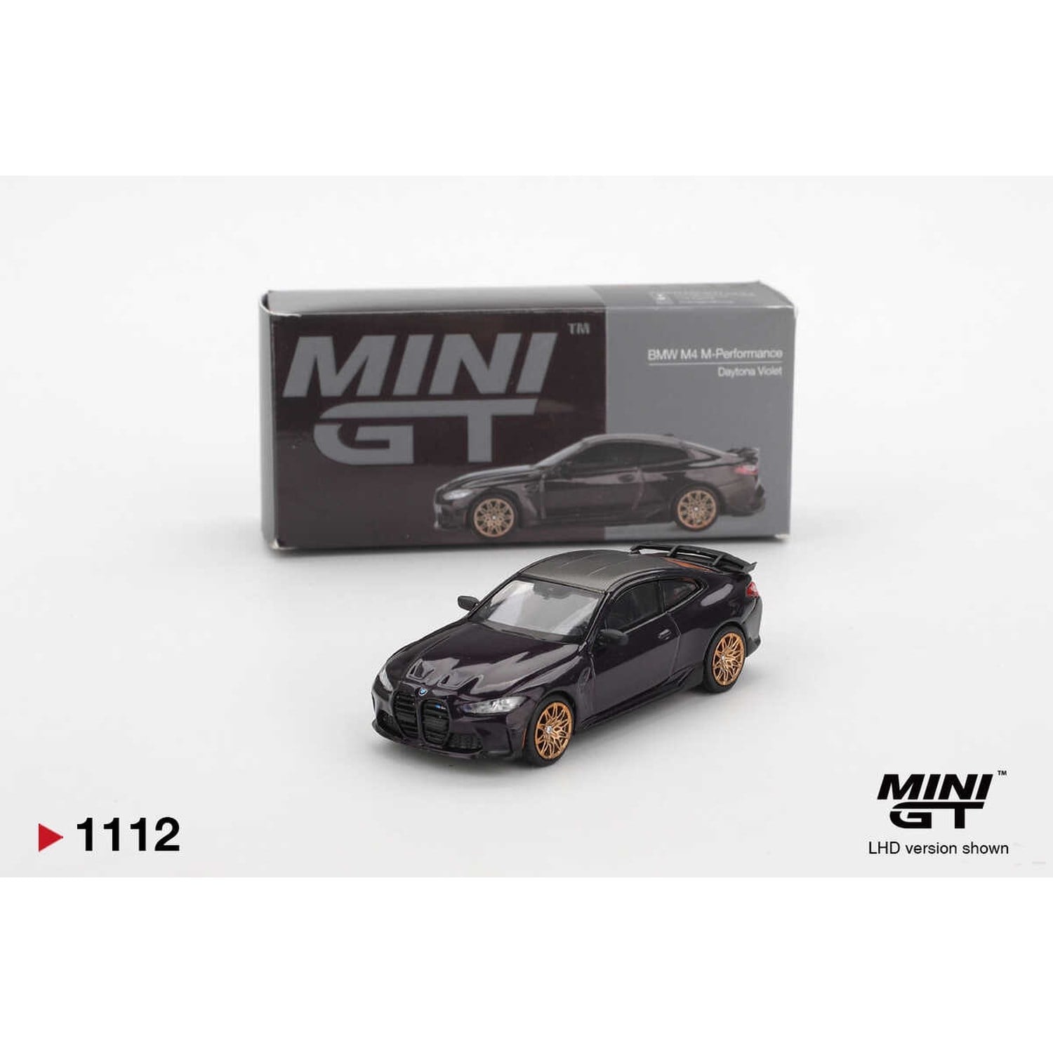 (ÖN SATIŞ) Mini GT 1/64 BMW M4 M-Performance (G82) Daytona Violet MGT01112