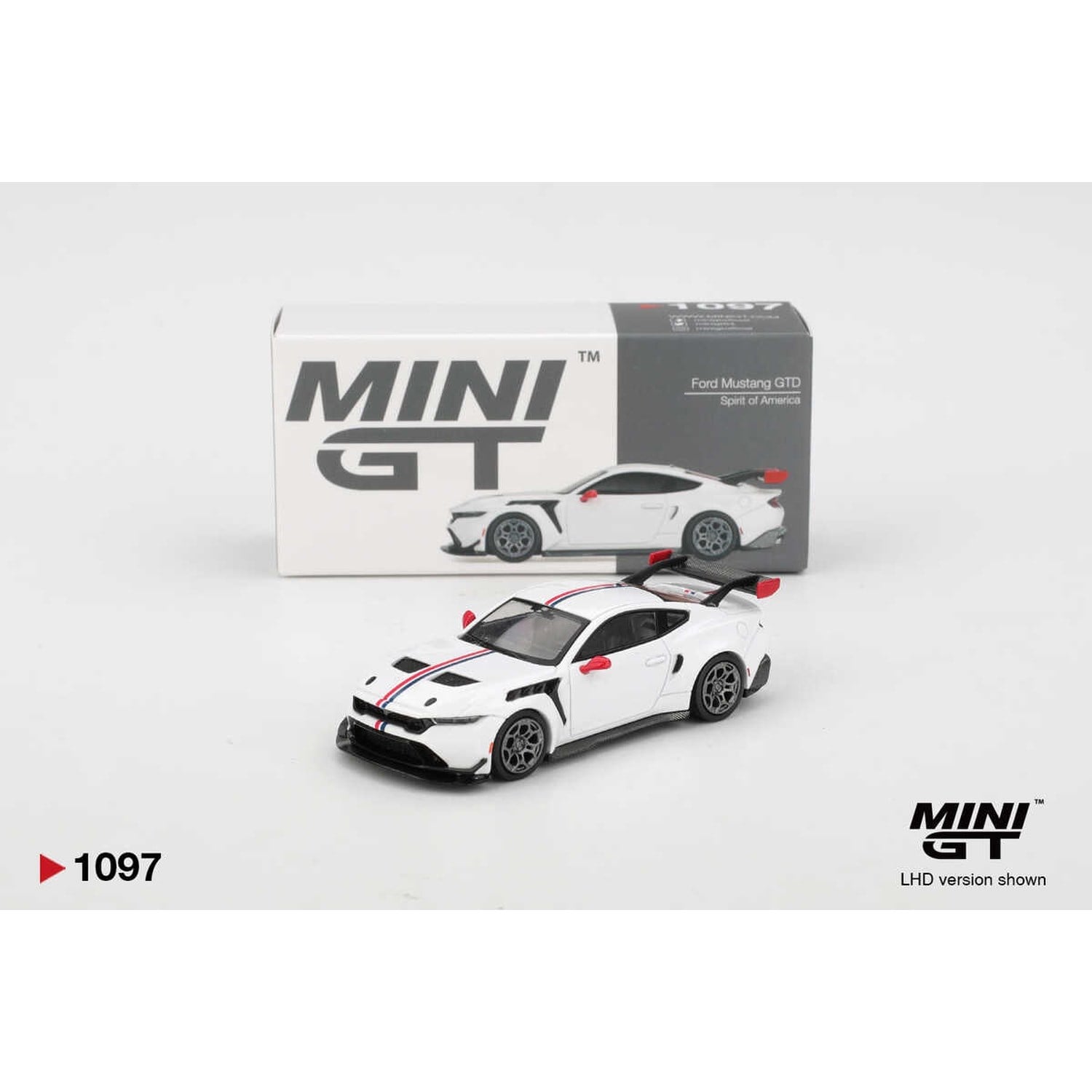 (ÖN SATIŞ) Mini GT 1/64 Ford Mustang GTD Spirit of America MGT01097