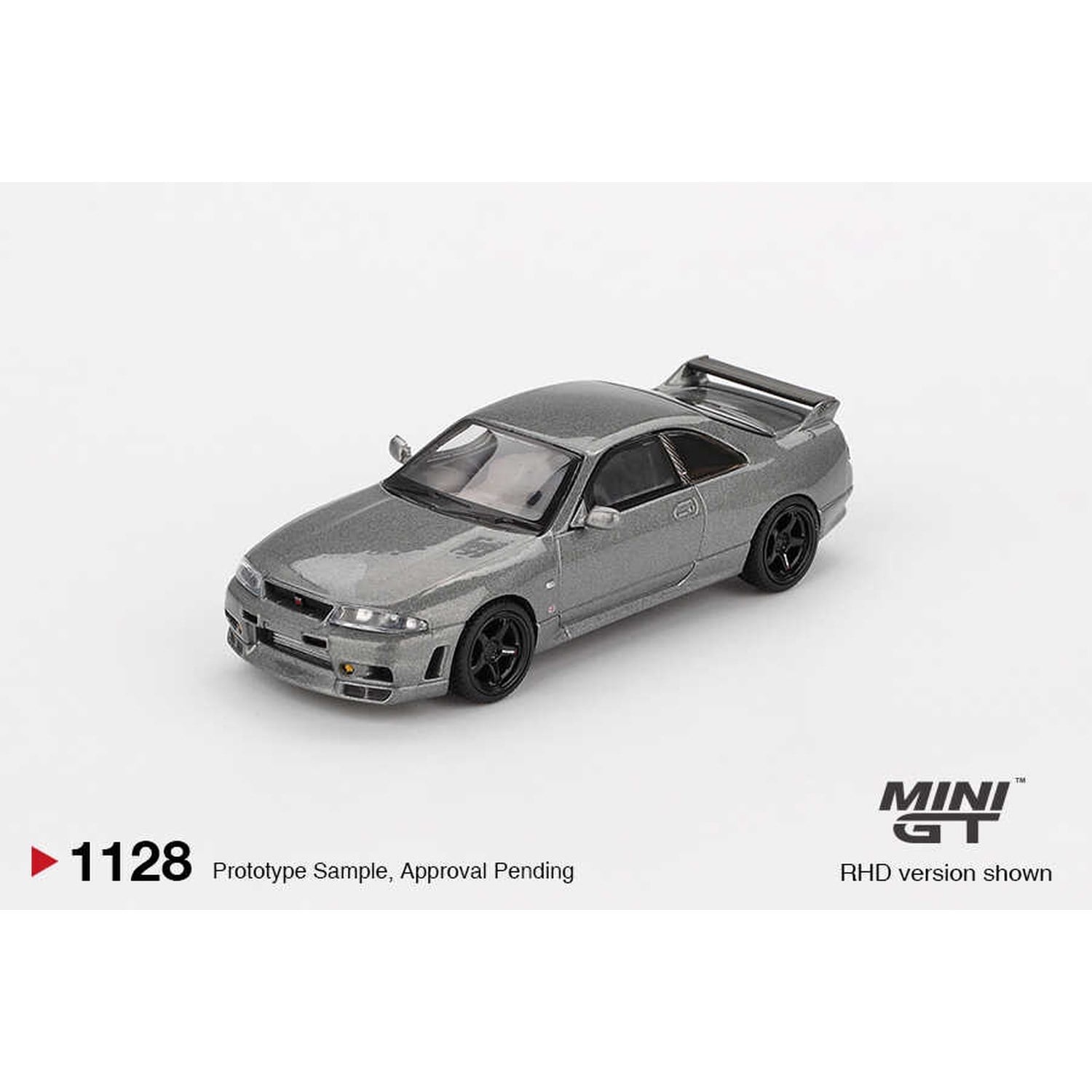 (ÖN SATIŞ) Mini GT 1/64 NISSAN Skyline GT-R Dark Metal Gray (NISMO BCNR33 CRS Version) MGT01128