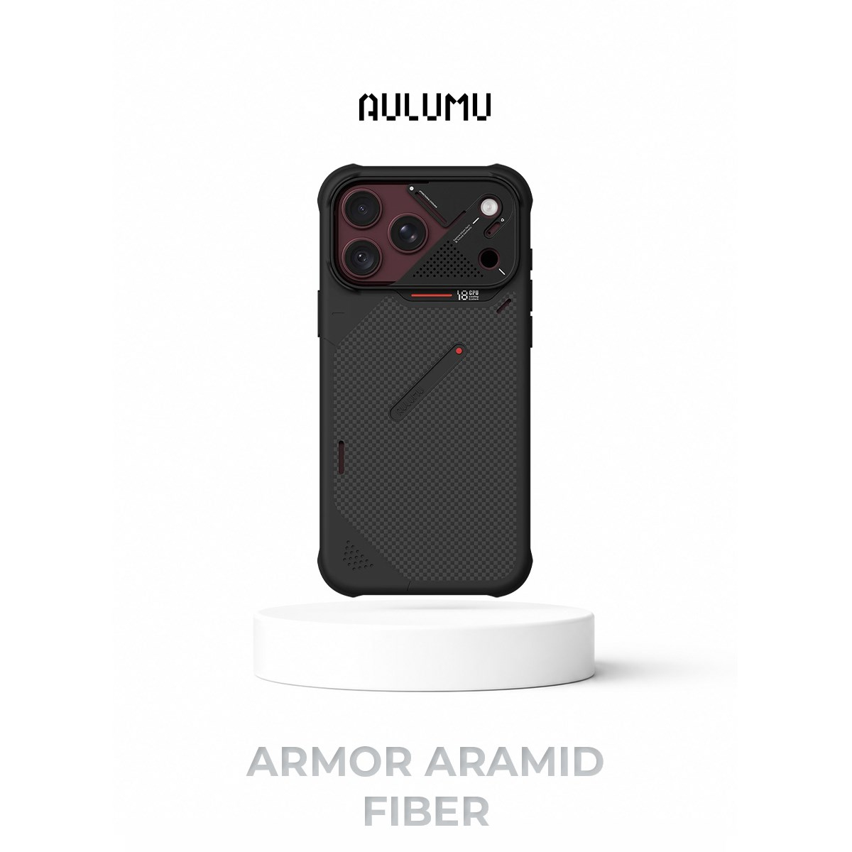 AULUMU Aulumu iPhone 18 Pro Max Uyumlu A18 Aramid Fiber Shock Proof Case Classical 