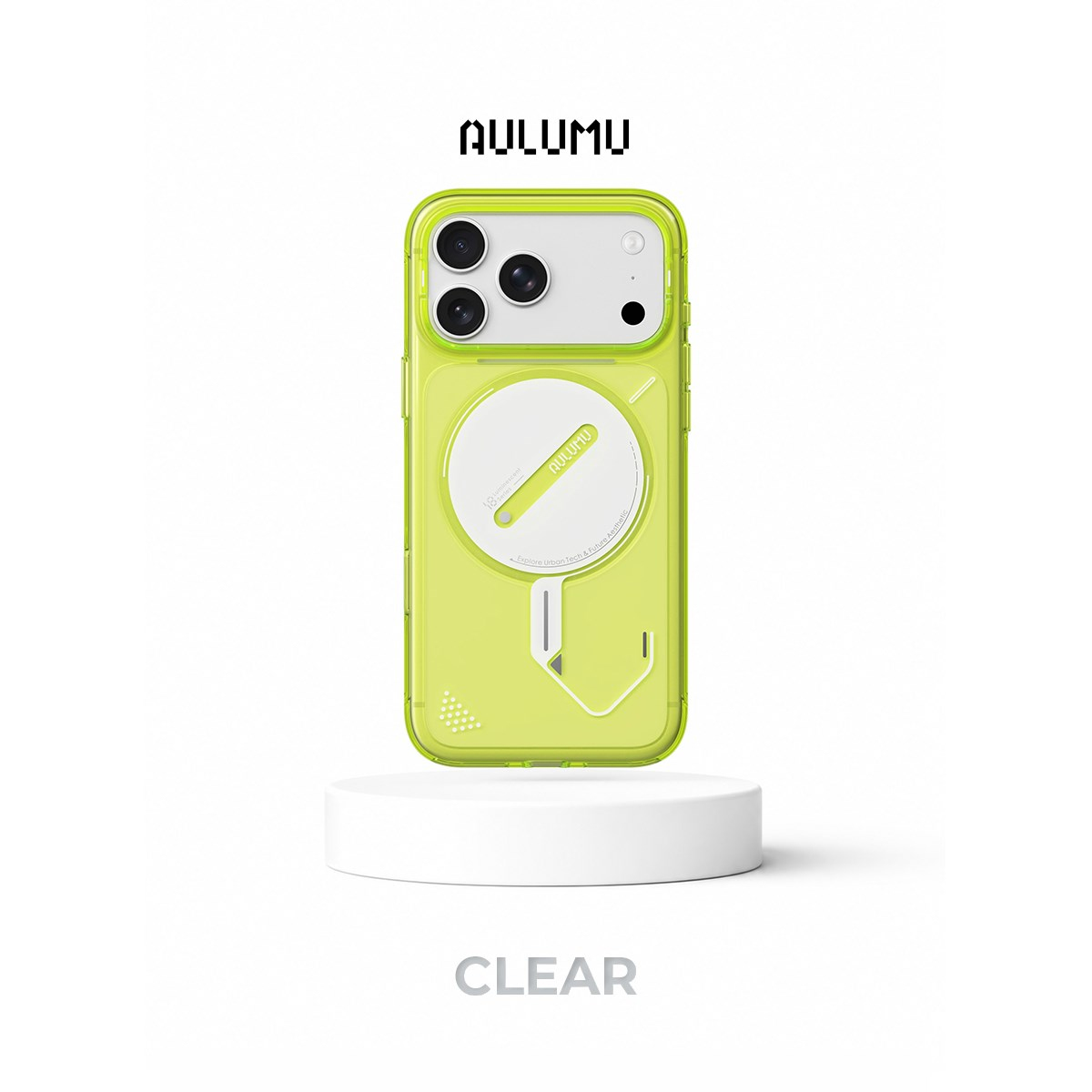 AULUMU Aulumu iPhone 18 Pro Max Uyumlu A18 Transparent Luminous Kılıf