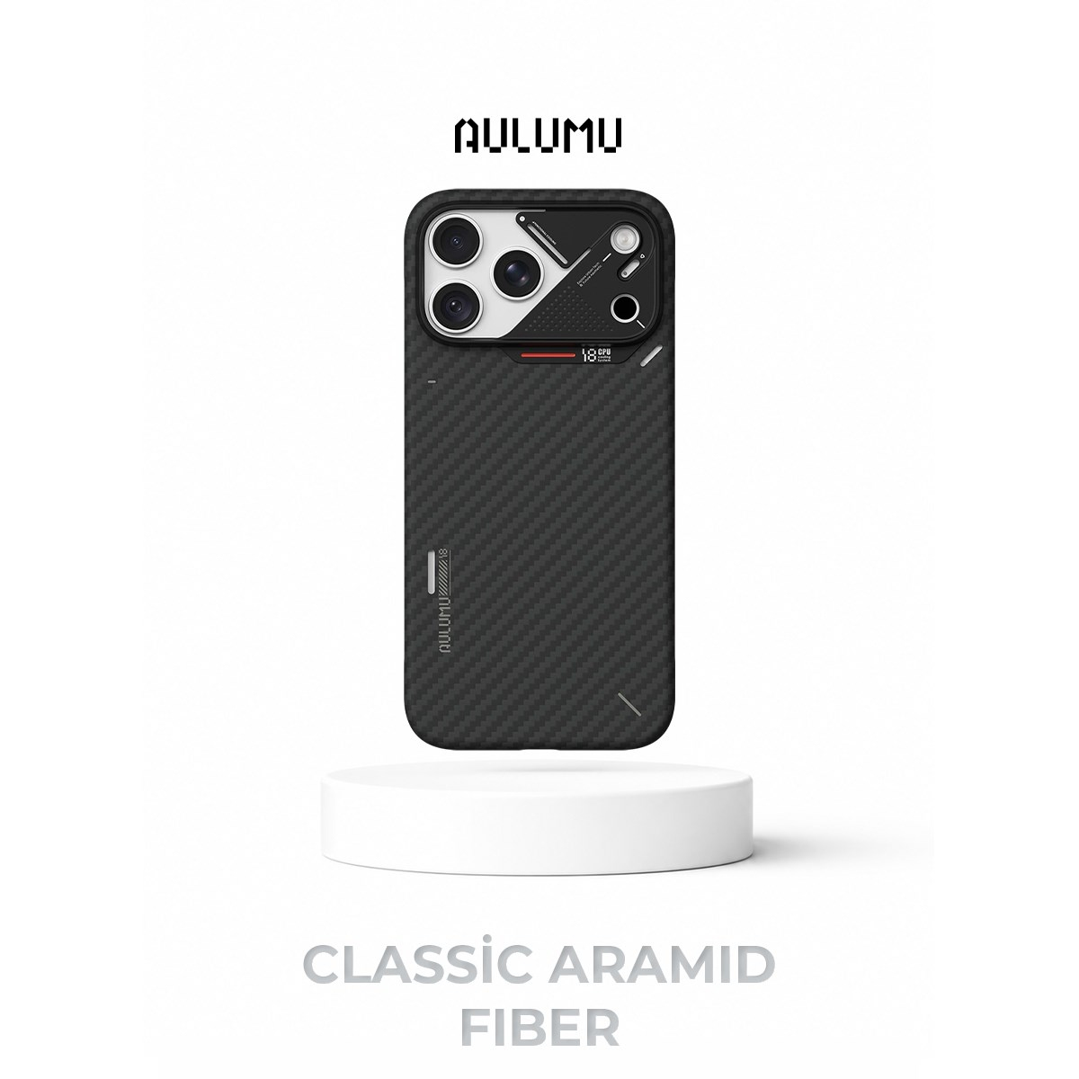 AULUMU iPhone 18 Pro Max Uyumlu MagSafe Özellikli A18 Aramid Fiber Kılıf
