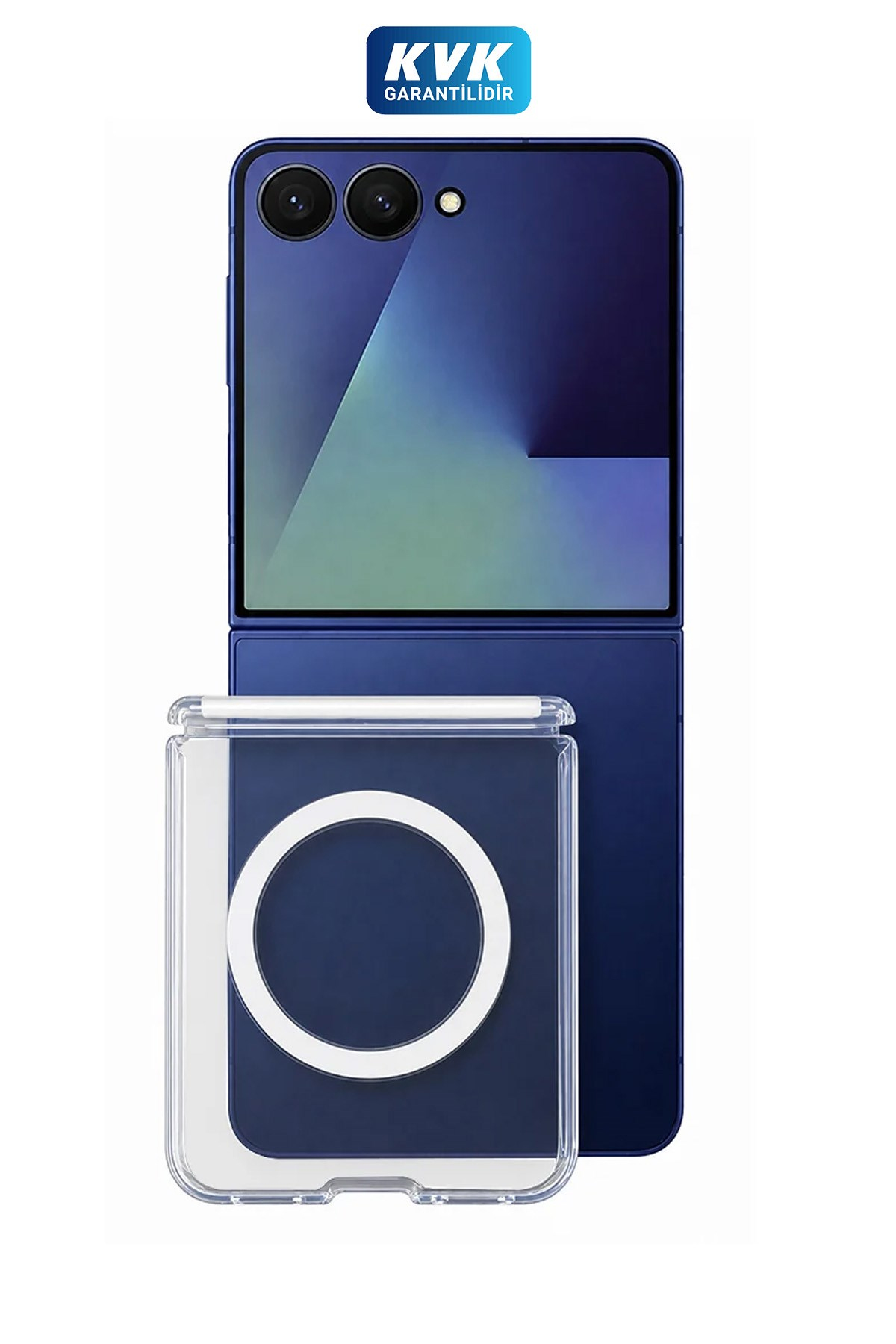 BLUEO B Crystal Drop Resistance Flip 8 Parmak izi Bırakmayan MagSafe Özellikli Kenarları Yumuşak Silikon Kılıf