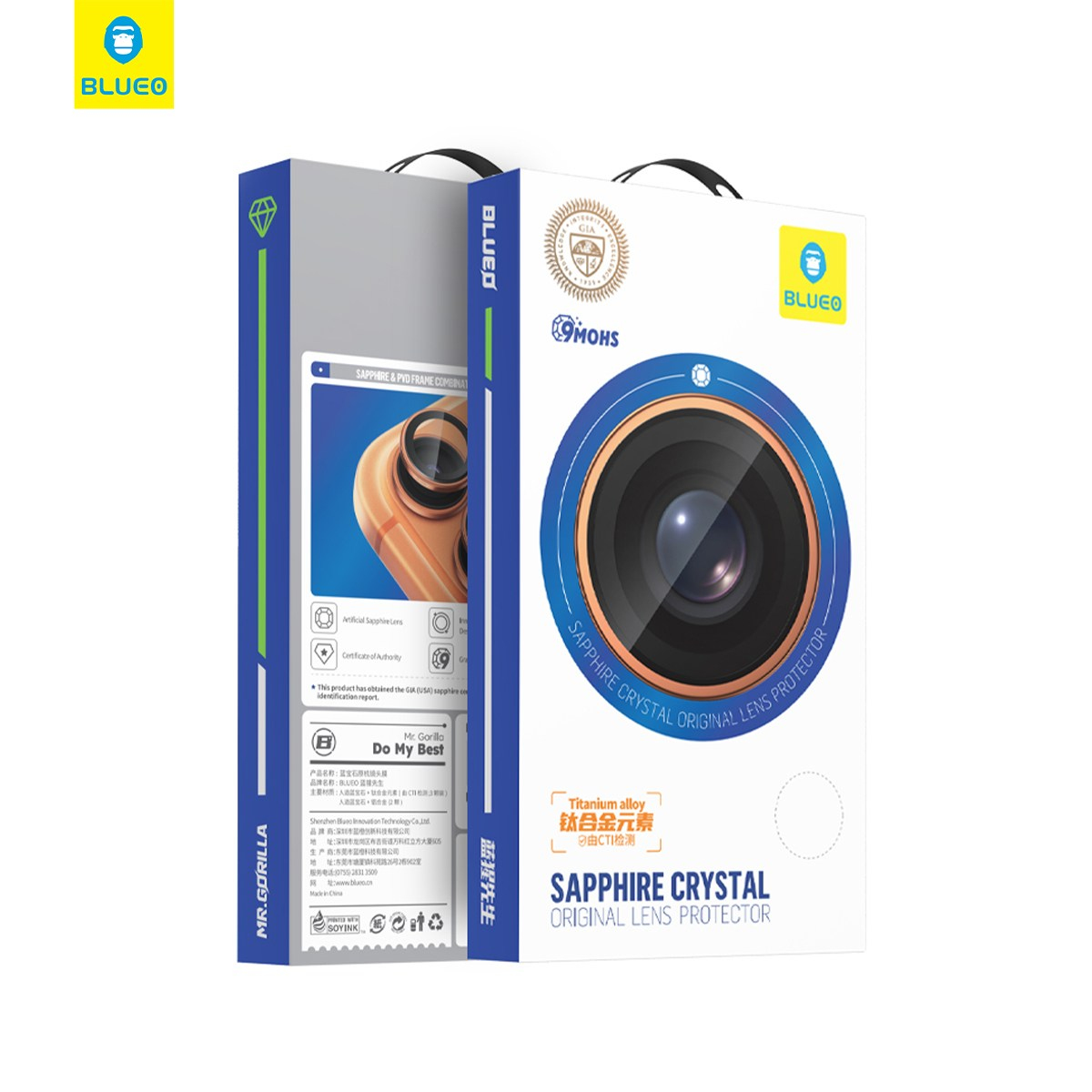 BLUEO Blueo İphone Duo SAPPHIRE CRYSTAL ORIGINAL LENS GLASS --2 pcs/package