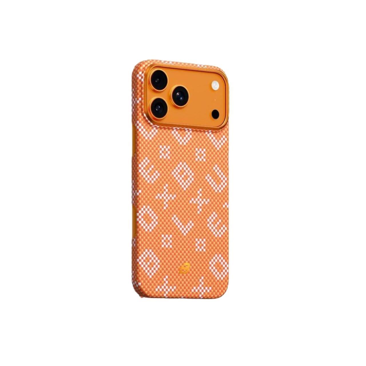 iPhone 17 Pro Max Uyumlu Gilded Tactile Woven Aramid Fiber Magnetic Case