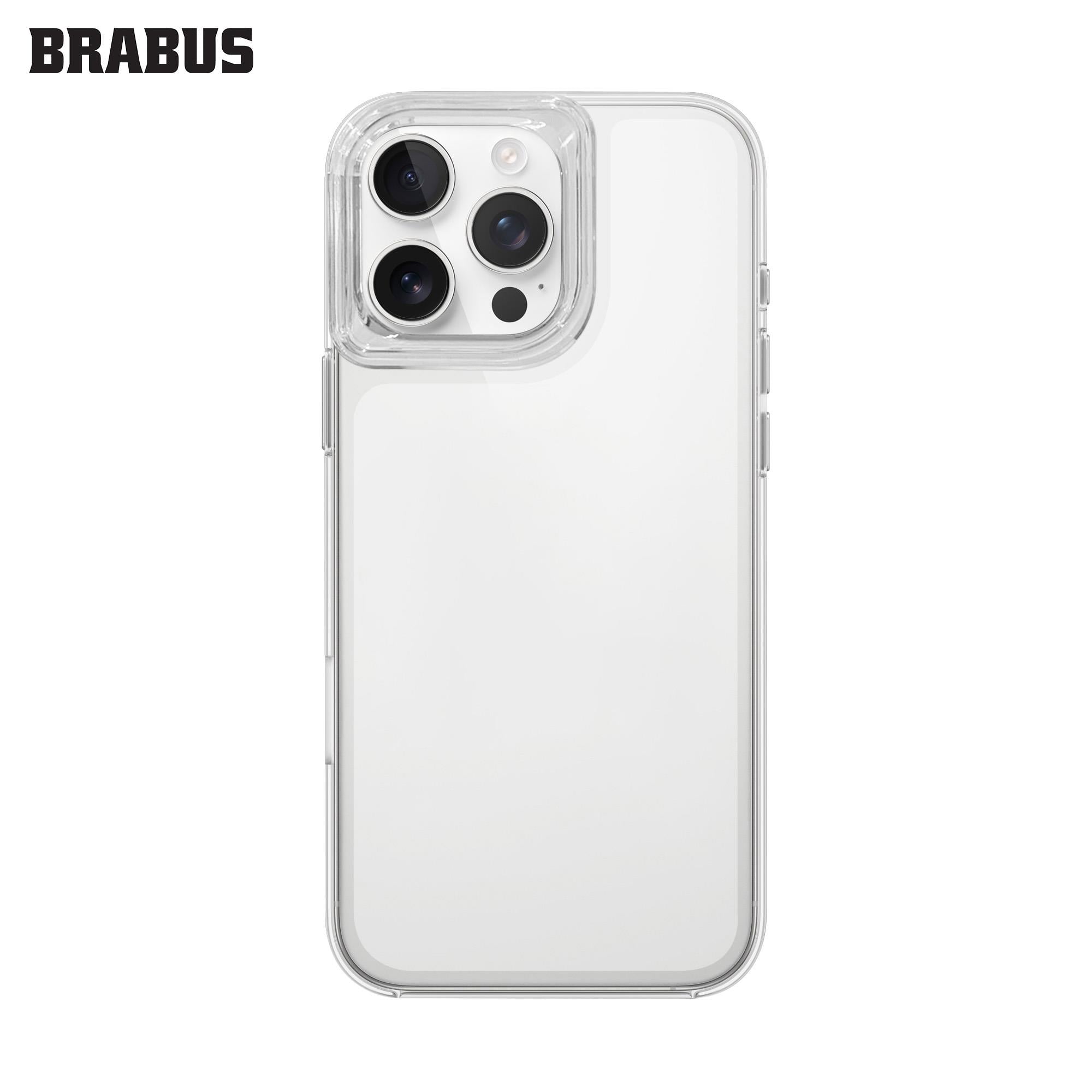 BRABUS Iphone 16 Pro Sert Silikon Ultra İnce Desk Şeffaf Kılıf