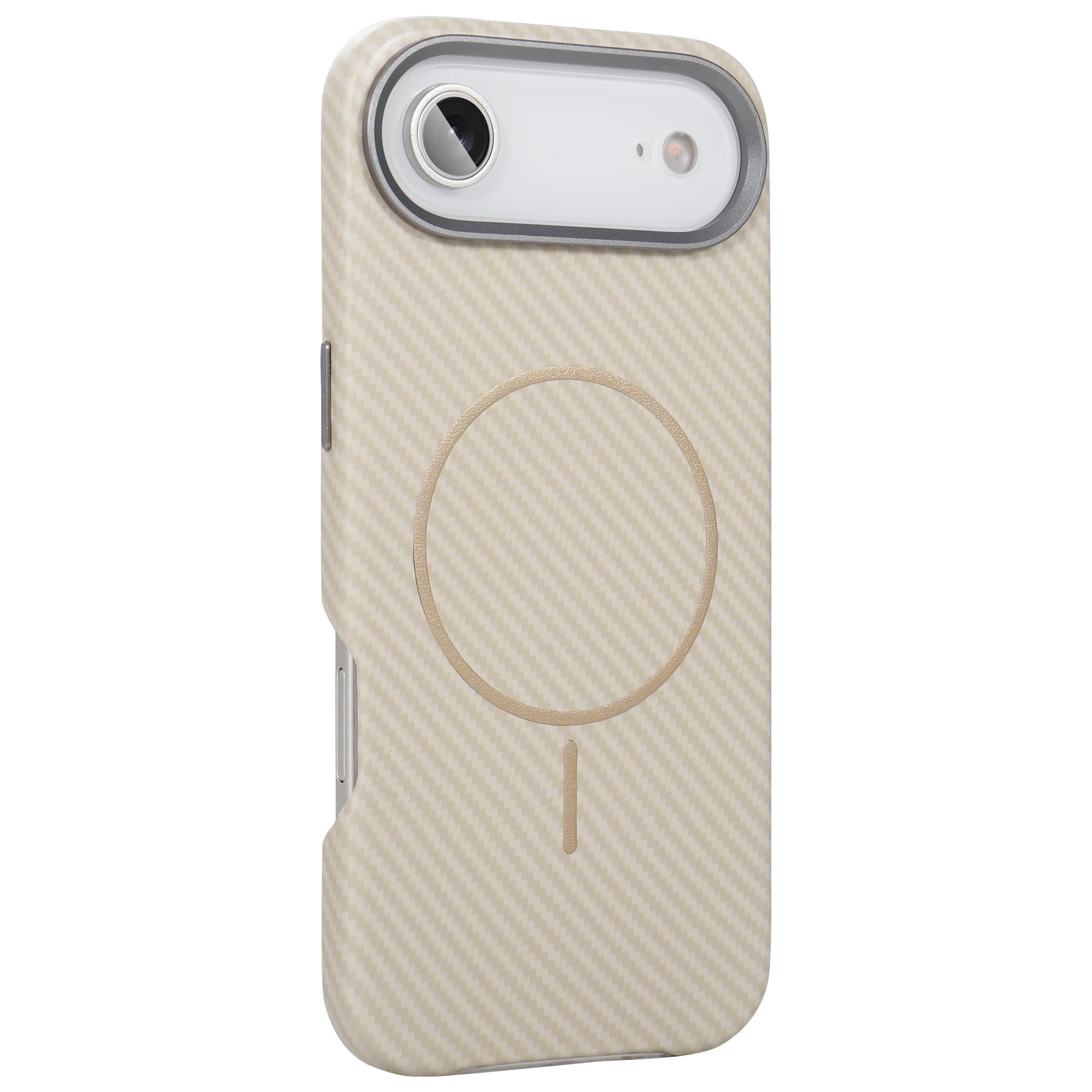 BRABUS iPhone 17 Air Uyumlu Karbon Fiber Baskı Kaplamalı MagSafe Özellikli Patch Kılıf