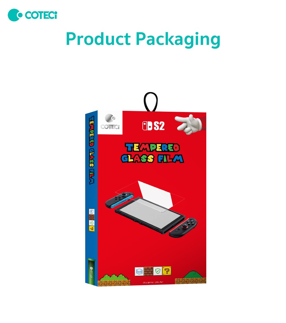 COTECi COTECi Nintendo Switch 2 2'li HD Temperli Cam Koruyucu Seti