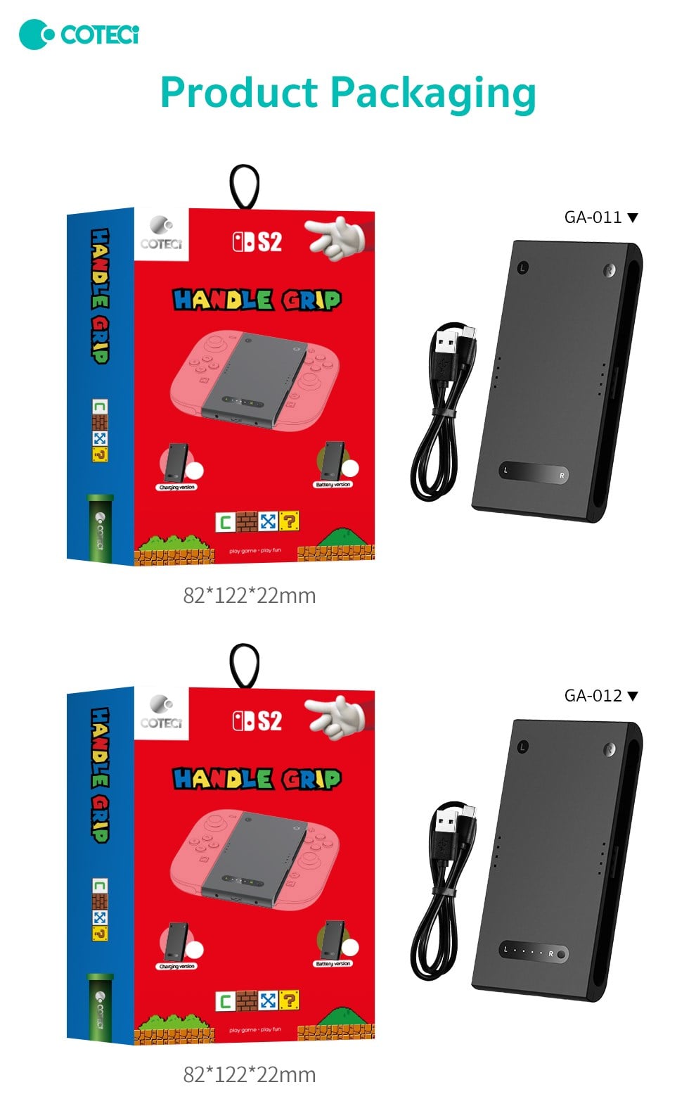 COTECi COTECi Nintendo Switch 2 Joy-Con Şarjlı Grip Aparatı