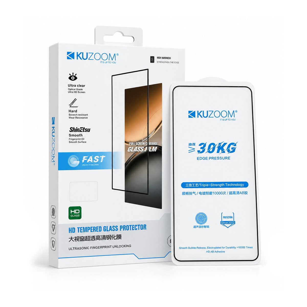 KUZOOM Samsung S25 Ultra HD 9D Parmak İzine Dayanıklı Temperli Cam Ekran Koruyucu