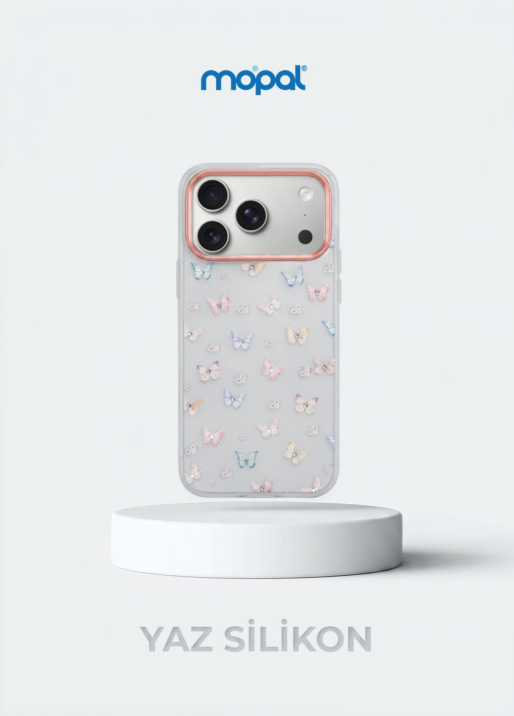 MOPAL iPhone 11 Uyumlu Taş İşlemeli Desenli Mat Yaz Silikon Telefon Kılıfı