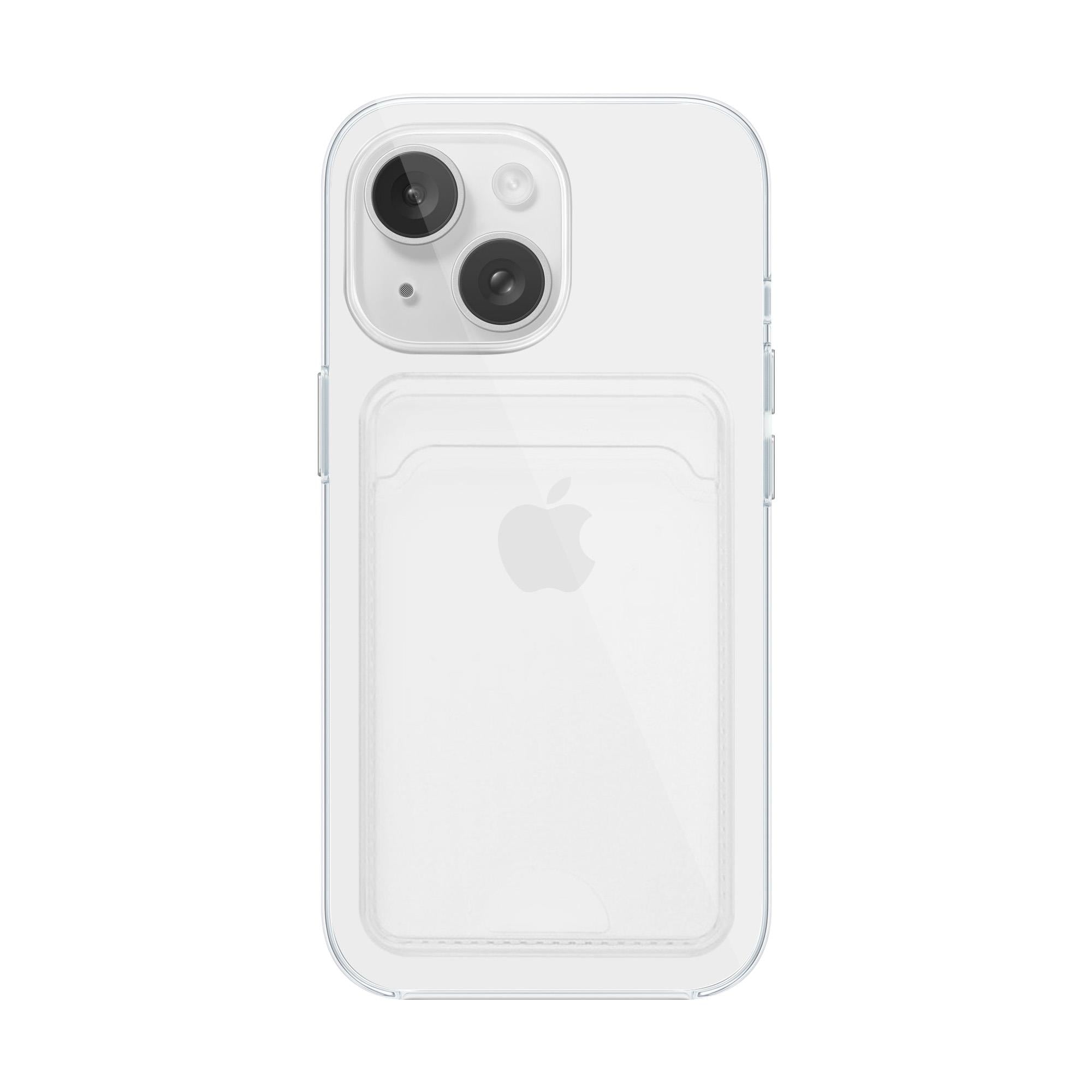 MOPAL iPhone 15 Kartlık Detaylı Şeffaf Yuki Silikon Kılıf