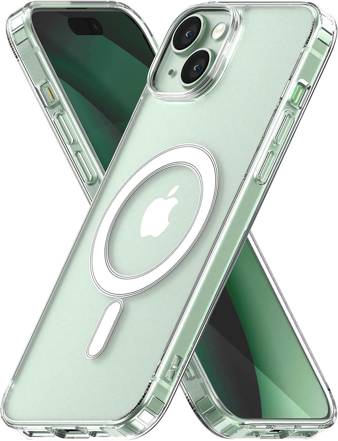 MOPAL iPhone 15 MagSafe Özellikli Şeffaf IQ Silikon Kılıf