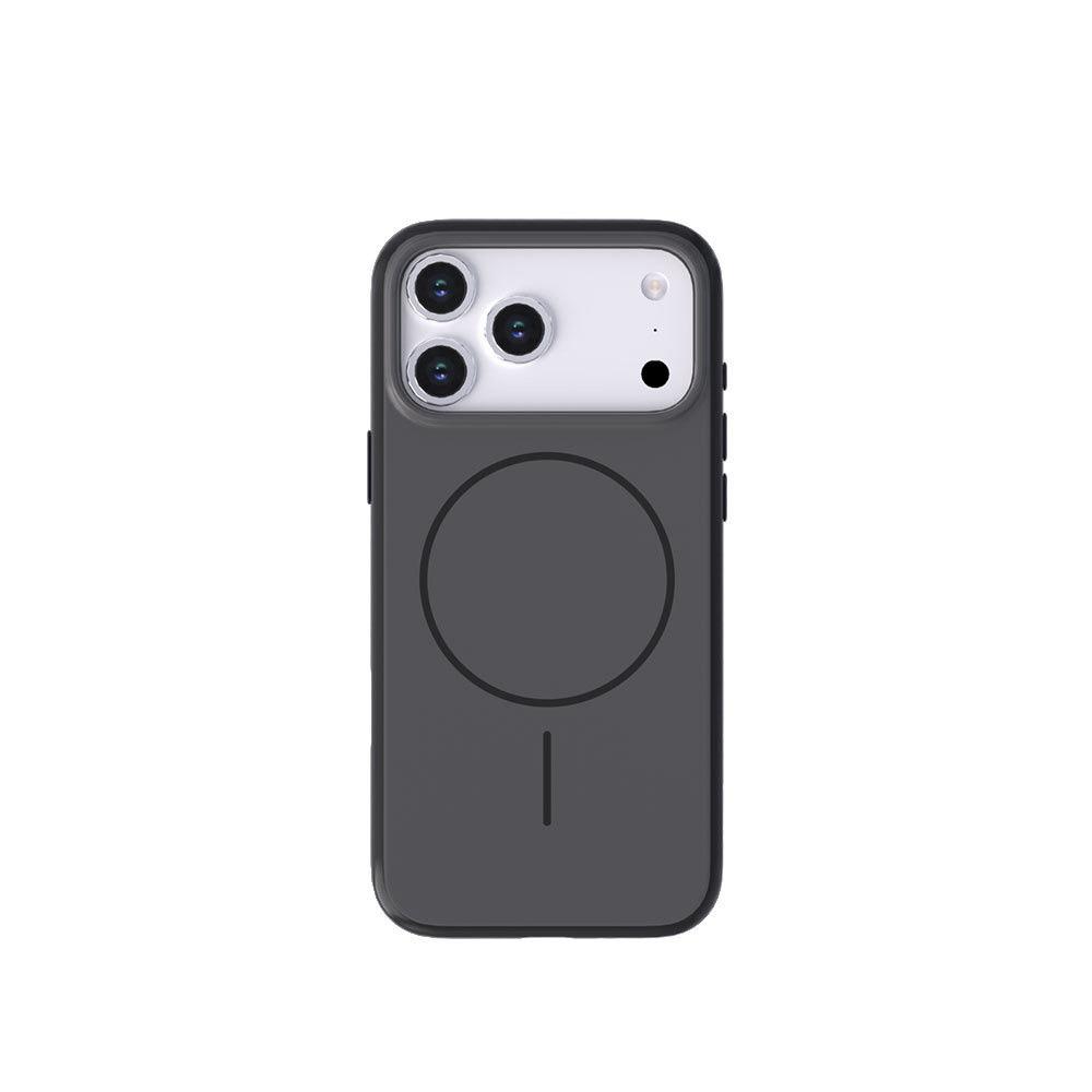 MOPAL iPhone 15 Pro Max Uyumlu MagSafe Özellikli Kenarları Plastik Form Silikon Kılıf