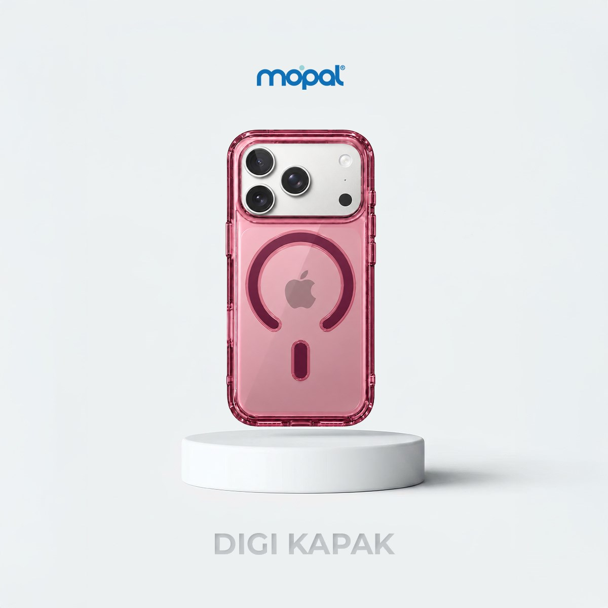 MOPAL iPhone 18 Pro Max Uyumlu MagSafe Özellikli Şeffaf MagSafe Animasyonlu Kutulu Digi Telefon Kılıfı