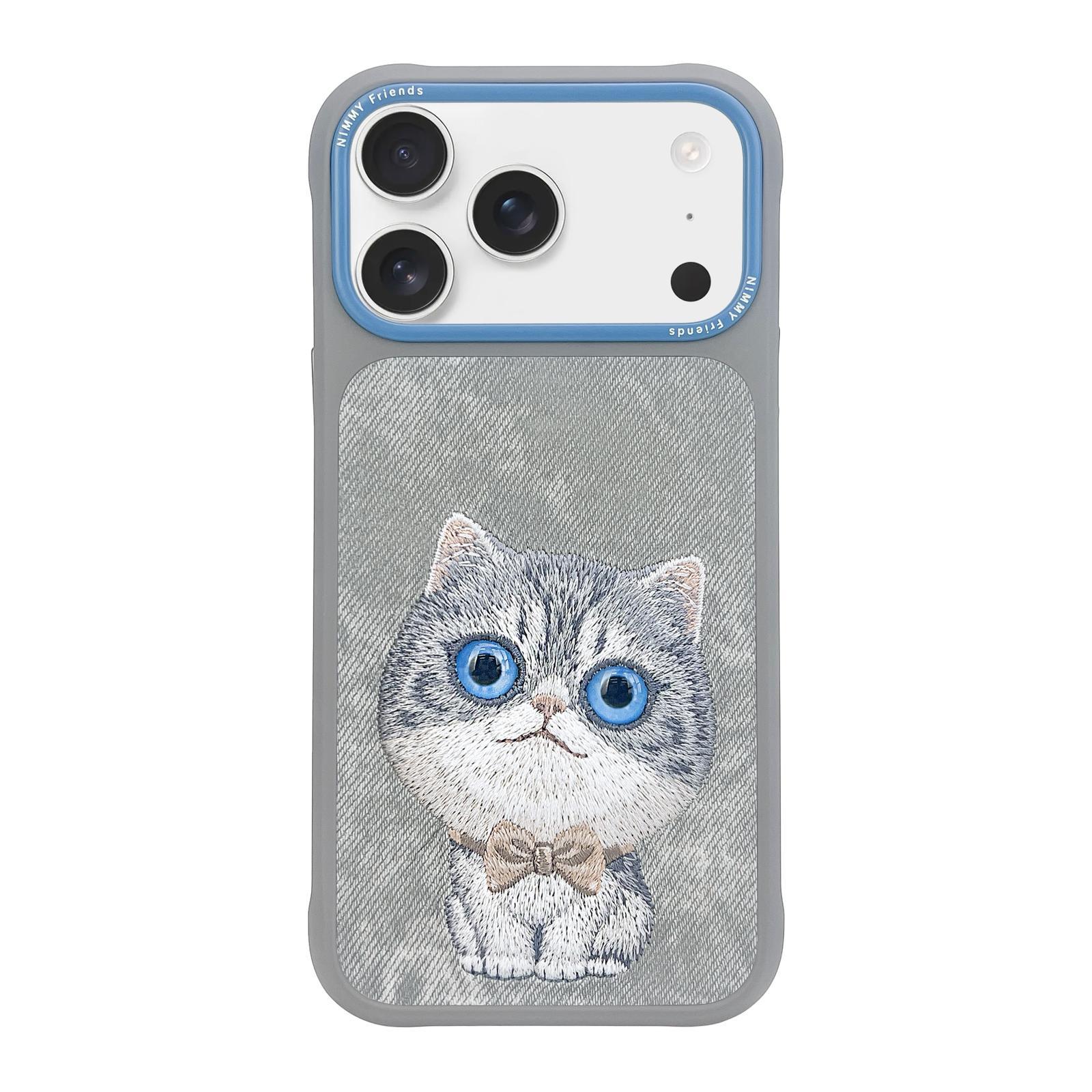 NIMMY iPhone 17 Pro Max Uyumlu Kedi New Big Eye Cute Pets 2.0 Telefon Kılıfı