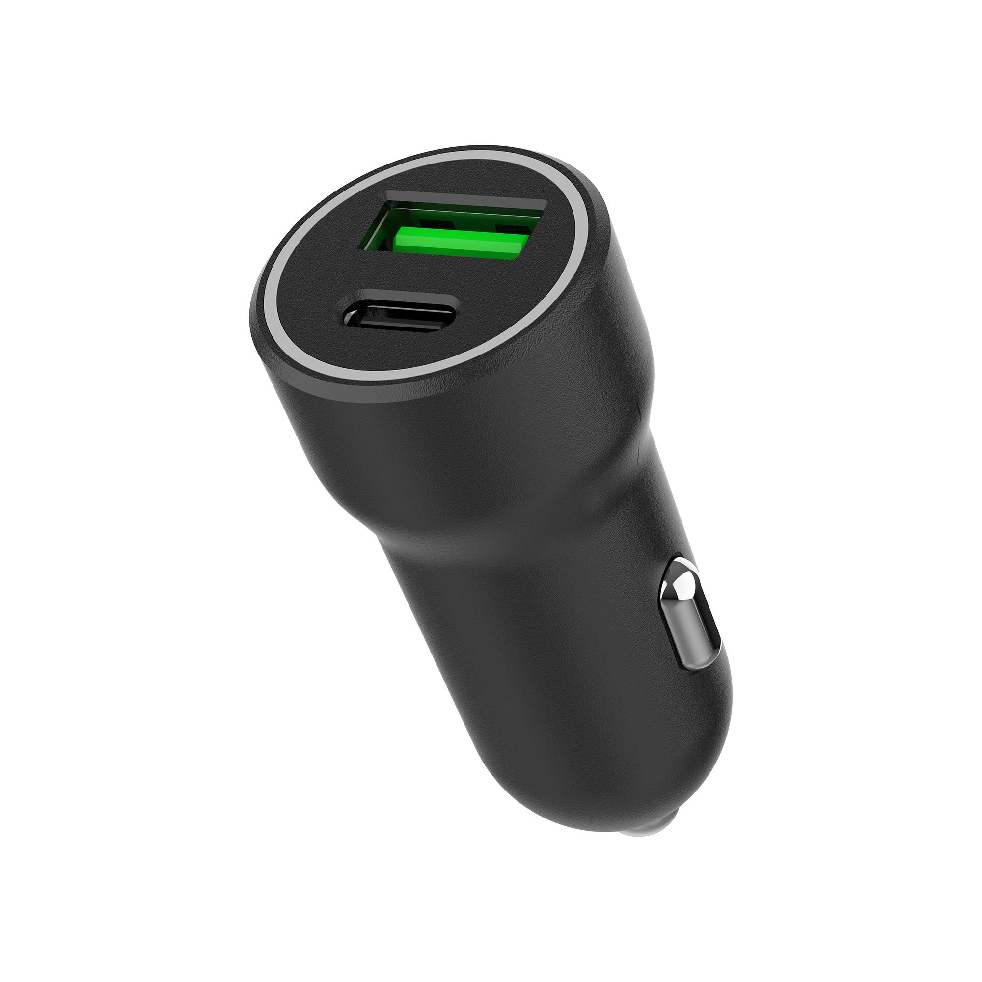 X-LEVELXC4060 20W QC 3.0 PD Fast Hızlı USB-C / TYPE-C USB-A Çif Çıkışlı Araç içi Çakmaklık Şarj Aleti