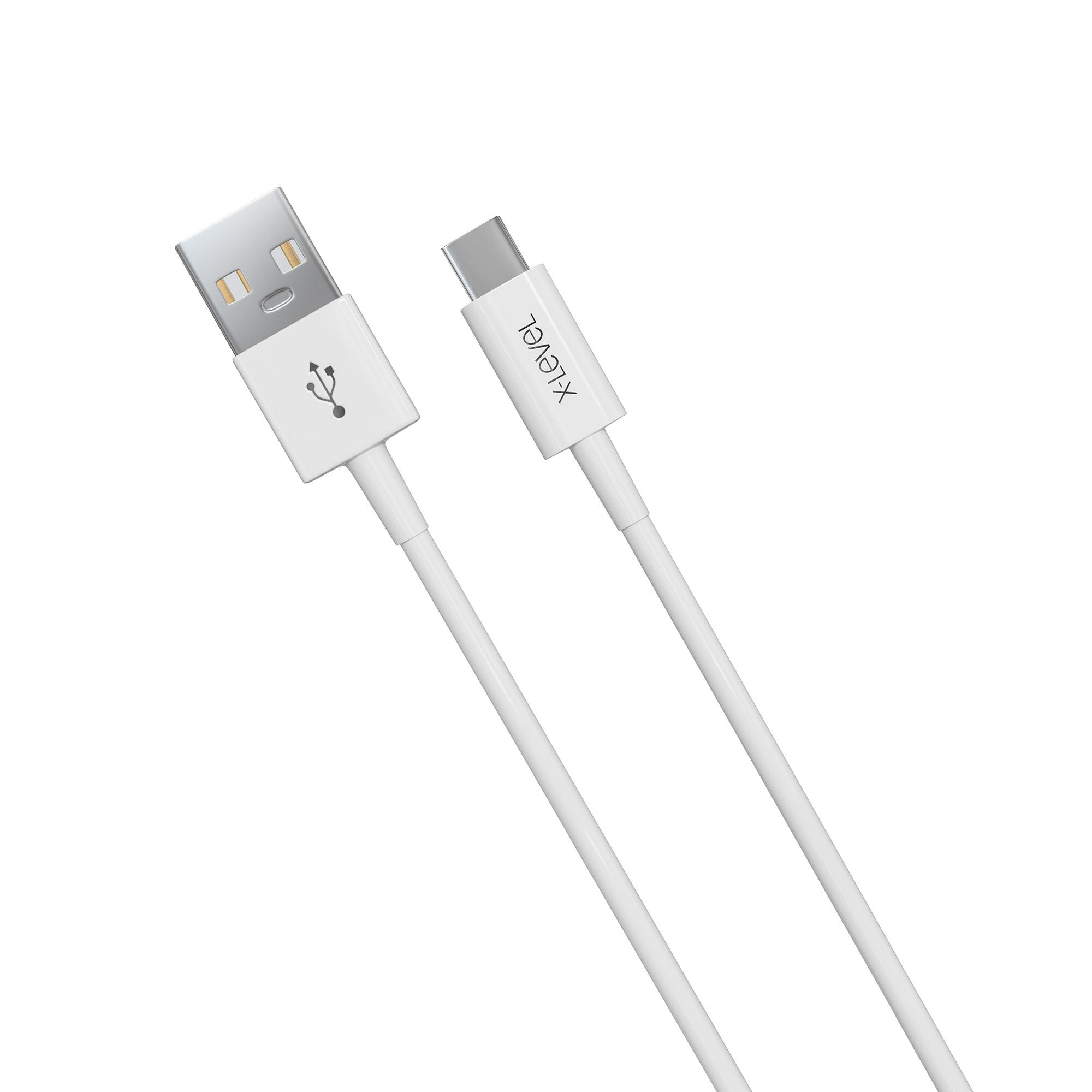 X-LEVELXCC8601 12W 2.2A Hızlı Fast 1.2 Metre USB-A to USB-C / TYPE-C Silikon Data Şarj Veri Kablosu
