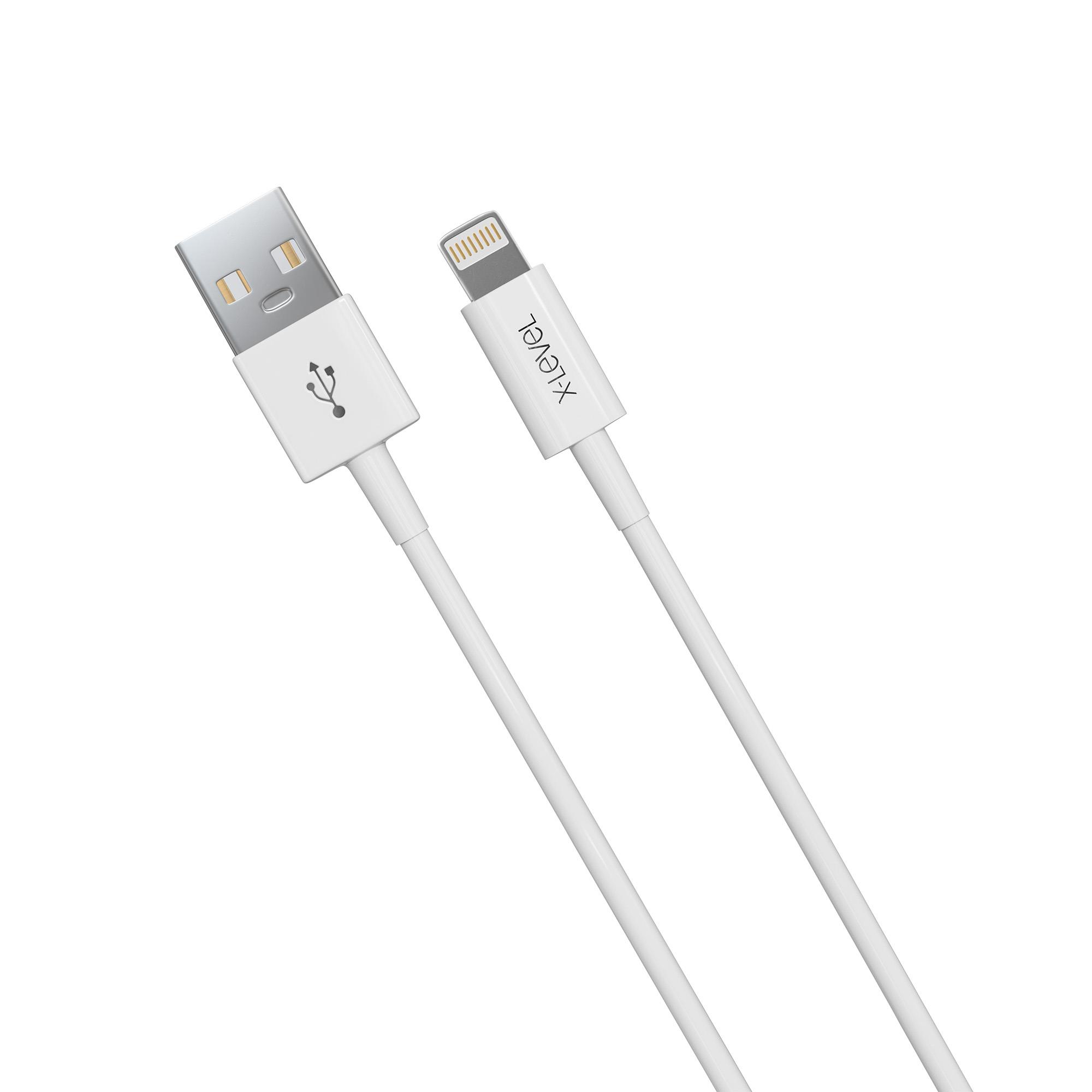 X-LEVELXCC8602 12W 2.2A Hızlı Fast 1.2 Metre USB-A to Lightning Silikon Data Şarj Veri Kablosu