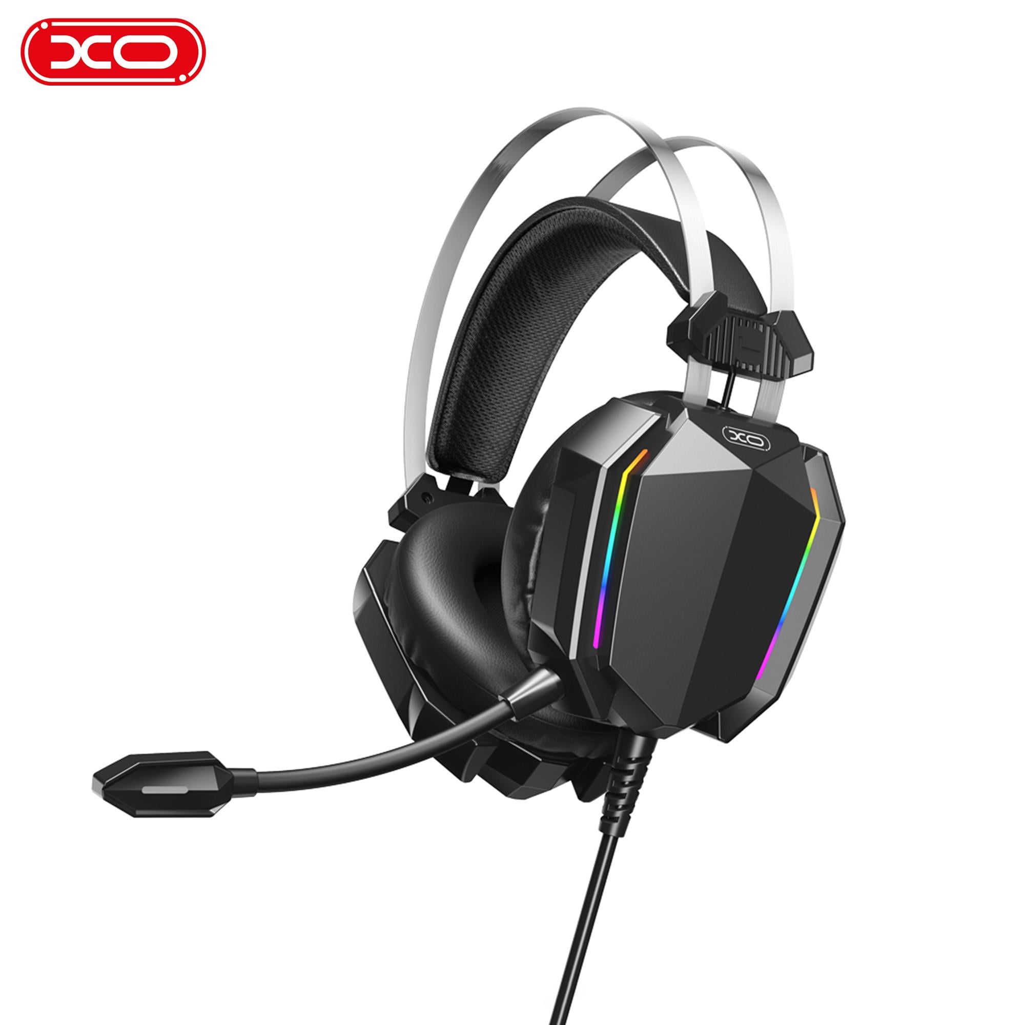XO GE07 2.1 Metre Kablolu Hareketli Mikrofonlu RGB Işıklı Kablolu Gamer Oyuncu Kulaklığı