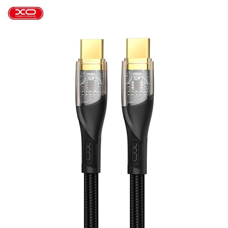 XO NB-Q223B Type-C To Type-C 60W  Fast Hızlı Metal Uçlu Android Iphone Uyumlu Data Veri Şarj Kablosu