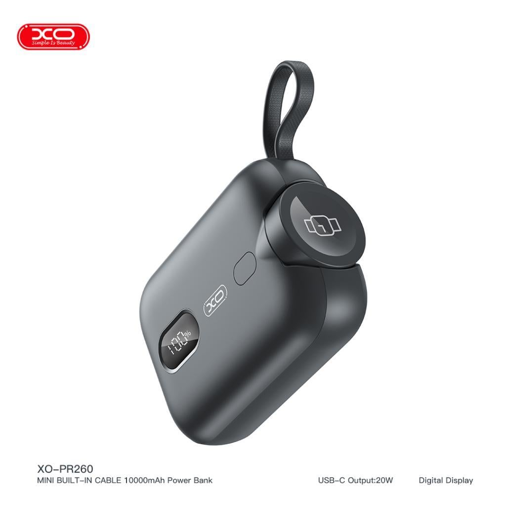 XO PR260 20W USB-C (TYPE-C) Çıkışlı 10000 mAh Led Ekranlı Şarj Powerbank Şarj Aleti
