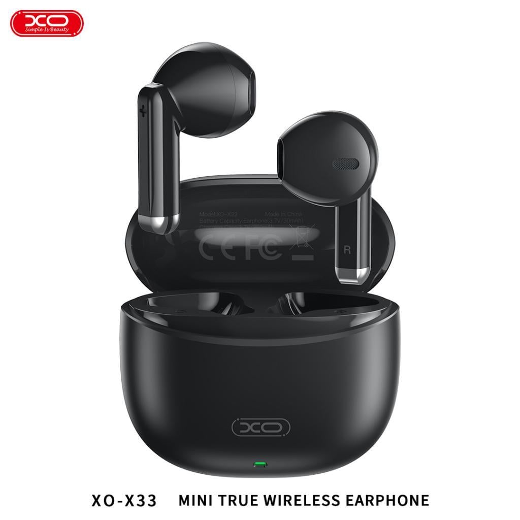 XO X33 Mini Jade Crystals Bluetooth V5.3 Kulak İçi Kablosuz Kulaklık Siyah