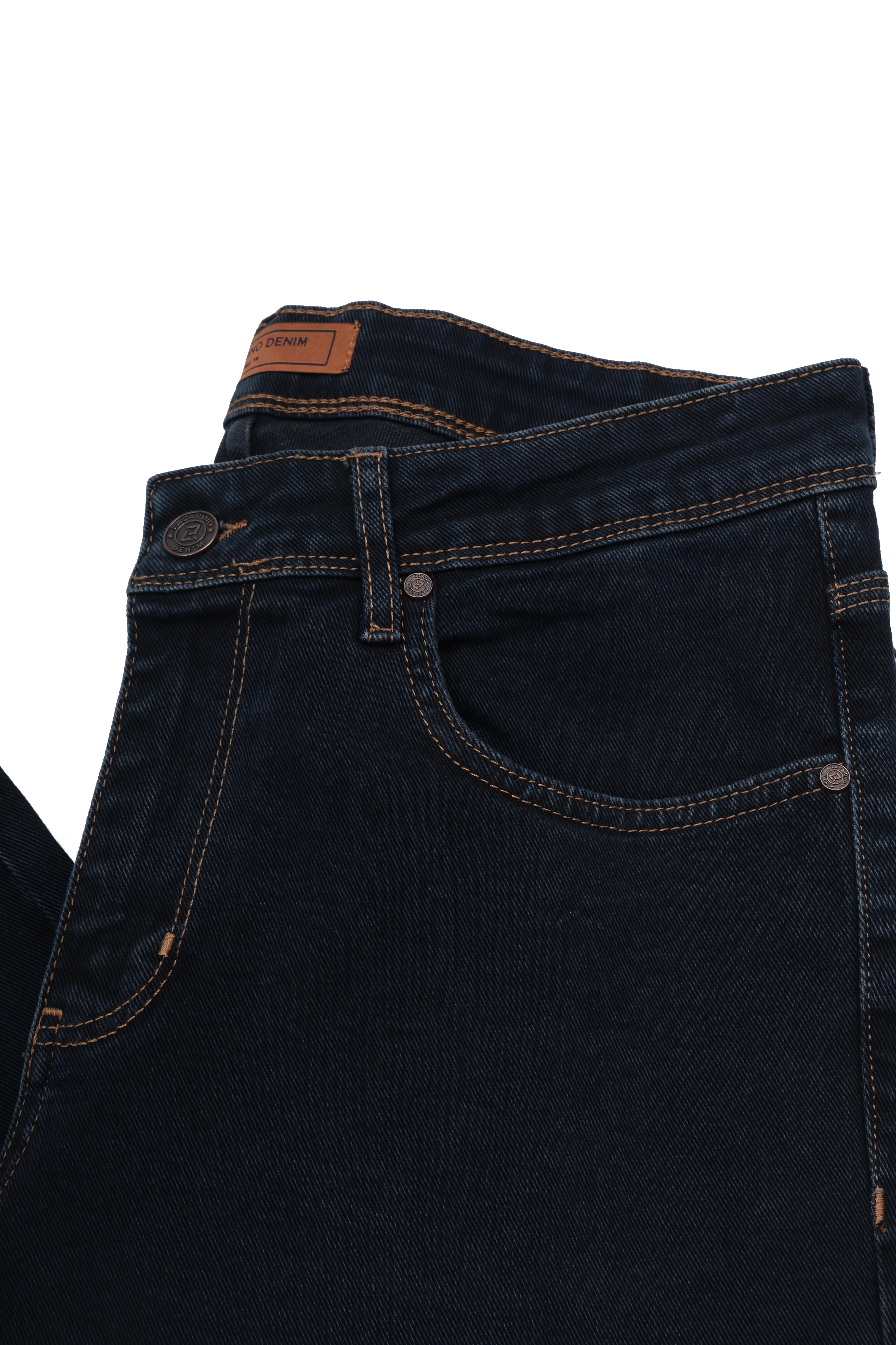 LACARINOYüksek Bel Boru Paça Blue Black Erkek Jean Pantolon