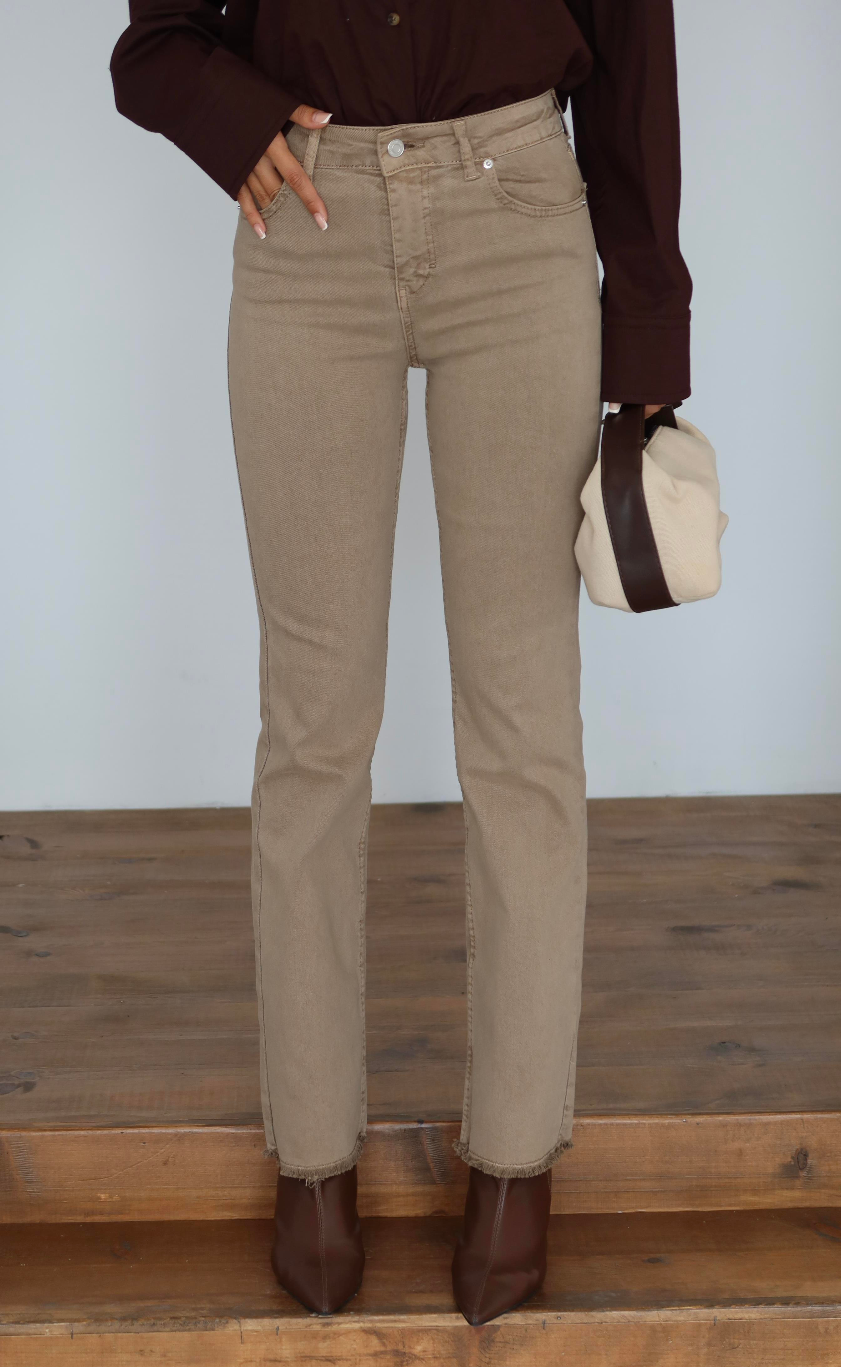 LACARINOMini Flare Vizon Jean Pantolon