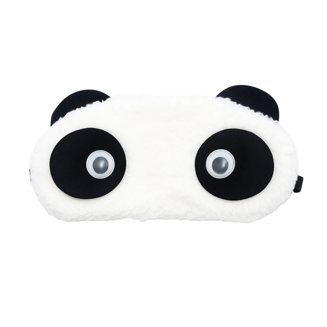 Panda Göz Detaylı Pelüş Uyku Bandı