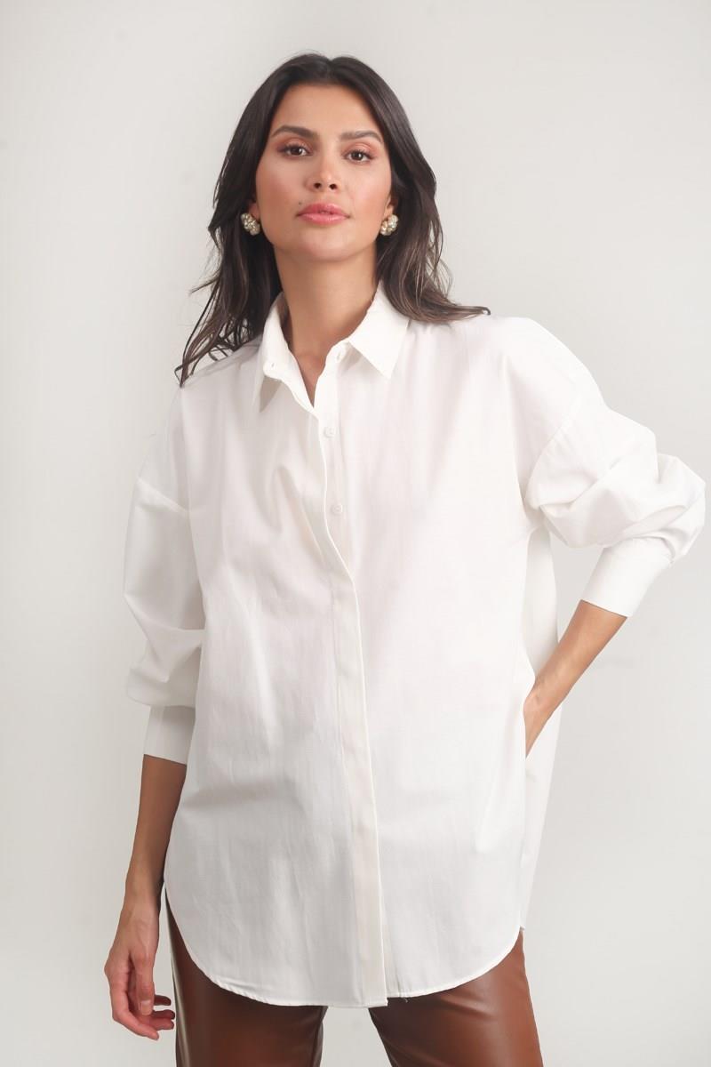 Antonina Oversize Gömlek EKRU